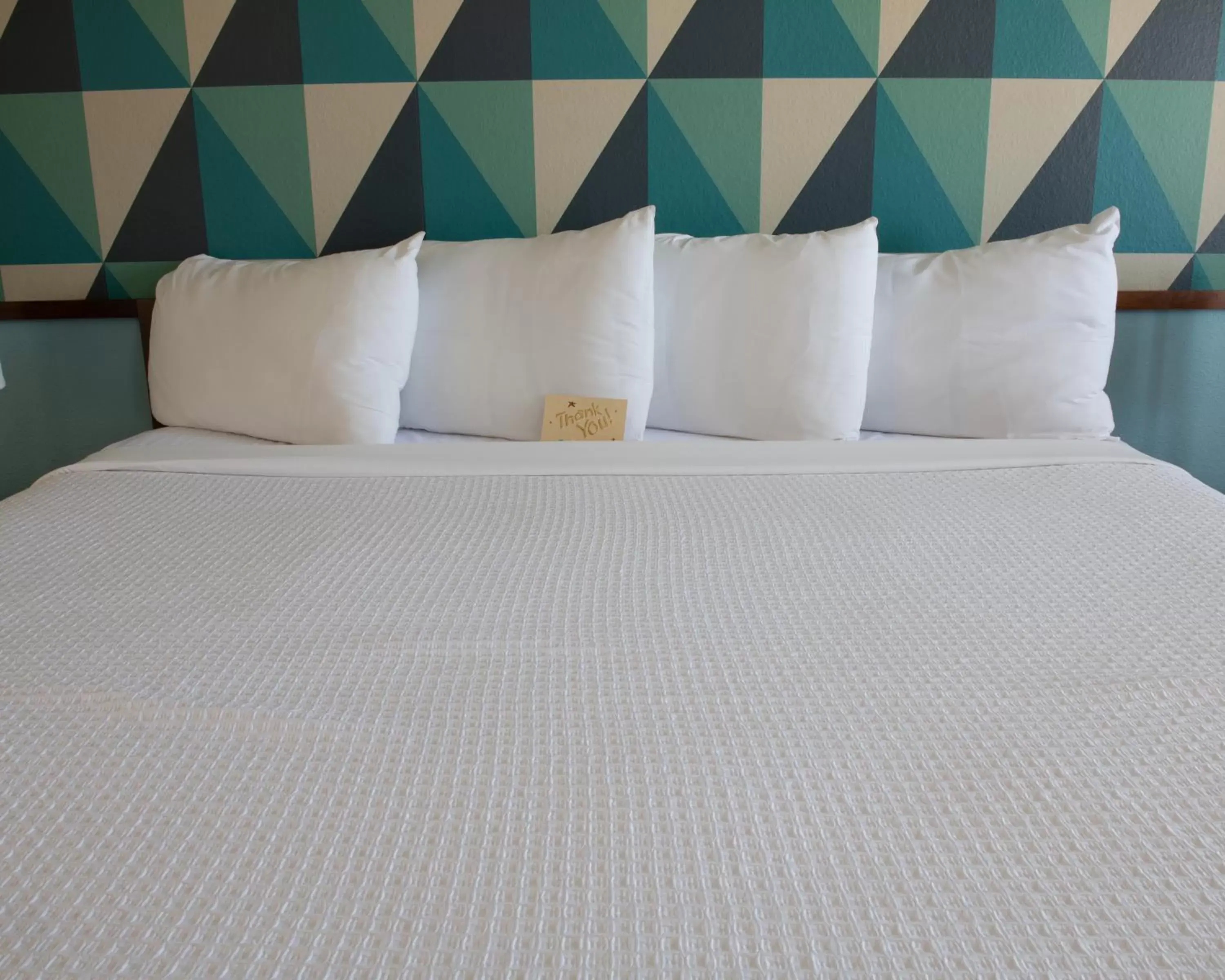 Bed in Ocean Front Motel