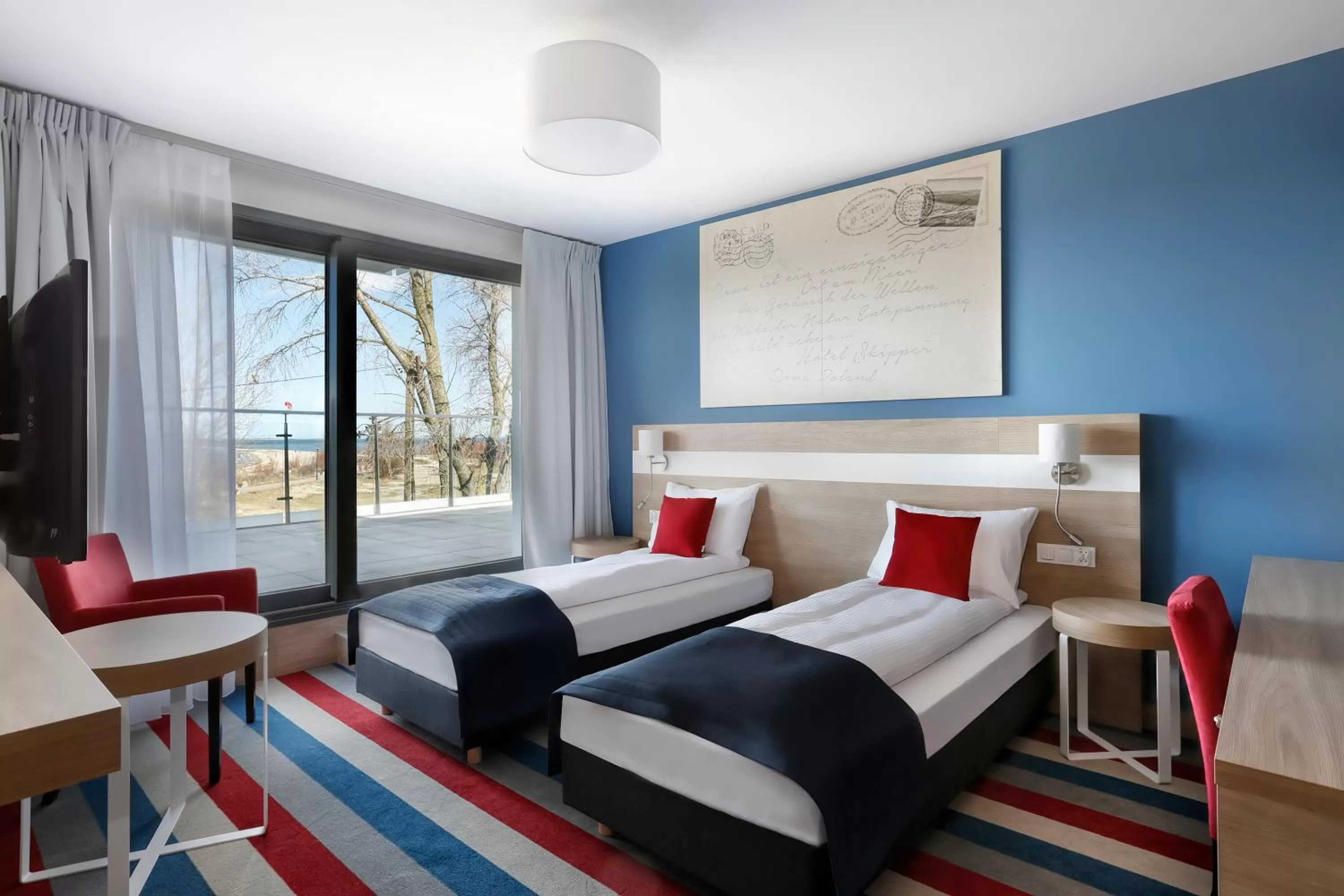 Family Room with Sea View in Hotel Skipper