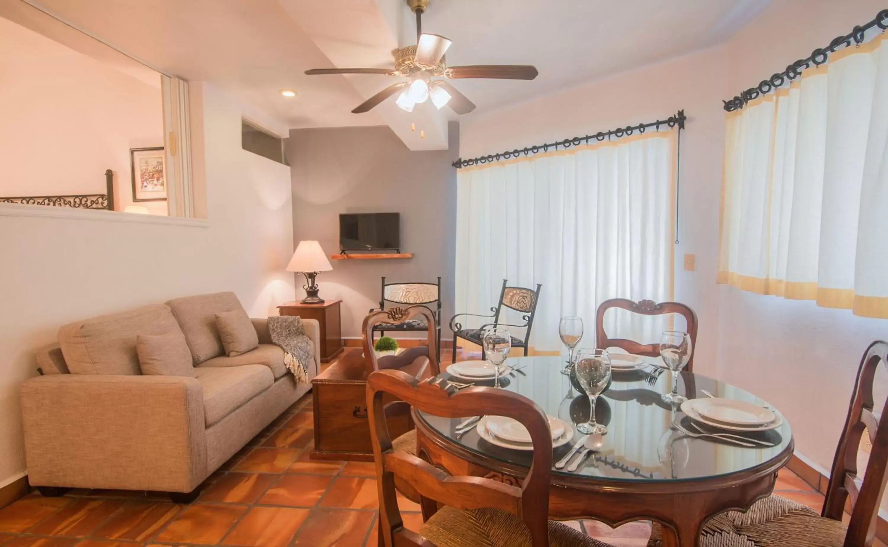 Living room, Seating Area in One Beach Street Puerto Vallarta