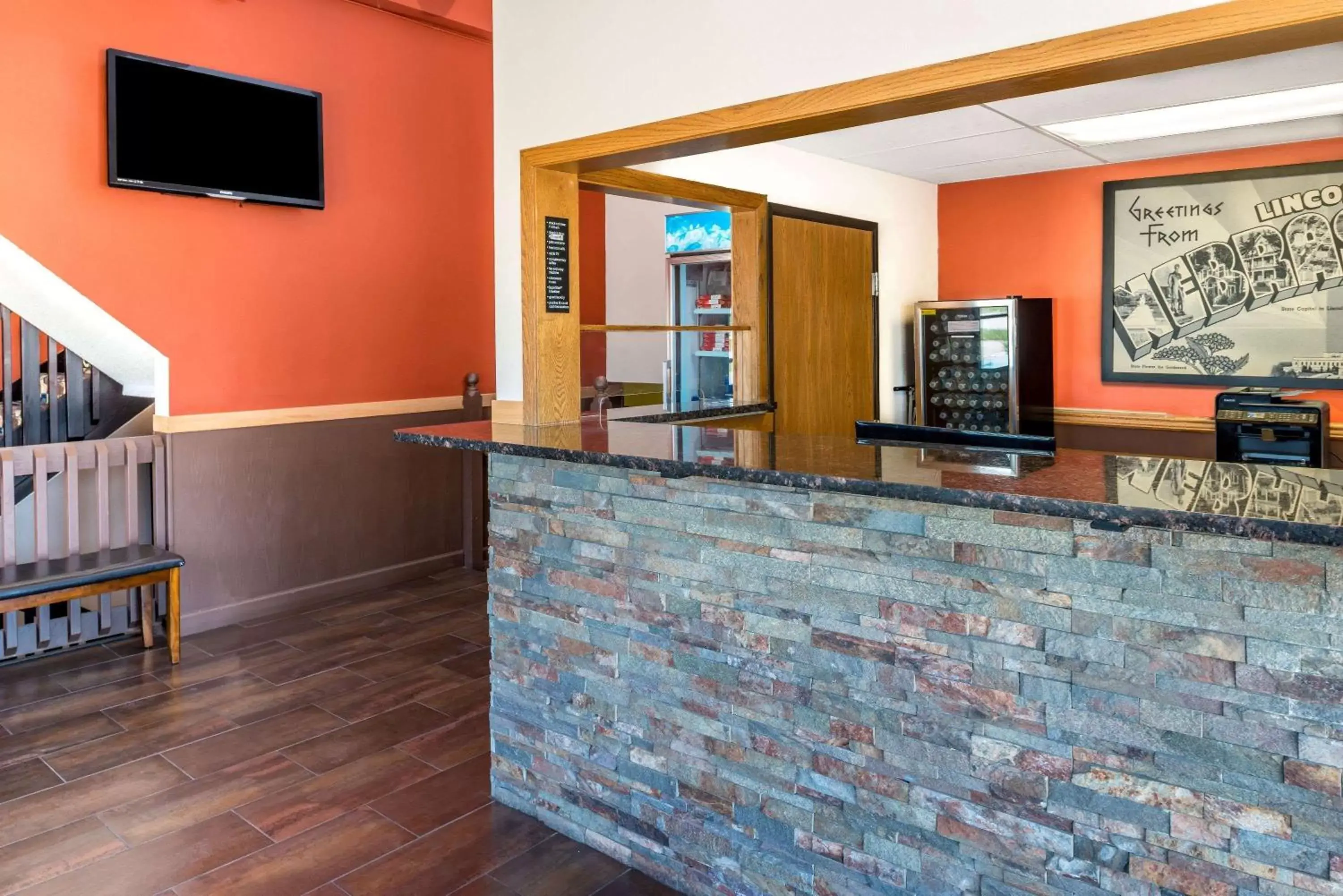 Lobby or reception in Super 8 by Wyndham Lincoln West Lobby or reception in Super 8 by Wyndham Lincoln West