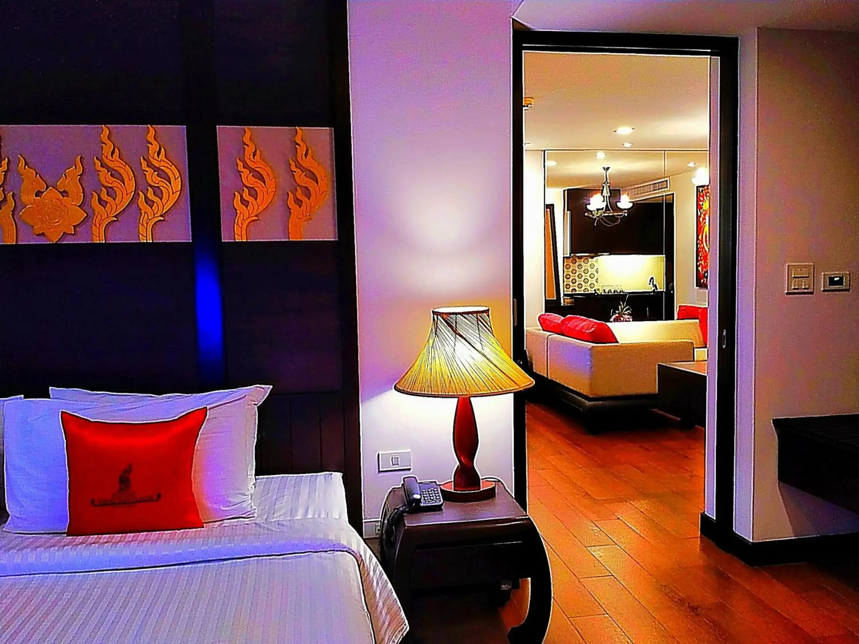 Bed in Royal Thai Pavilion Hotel