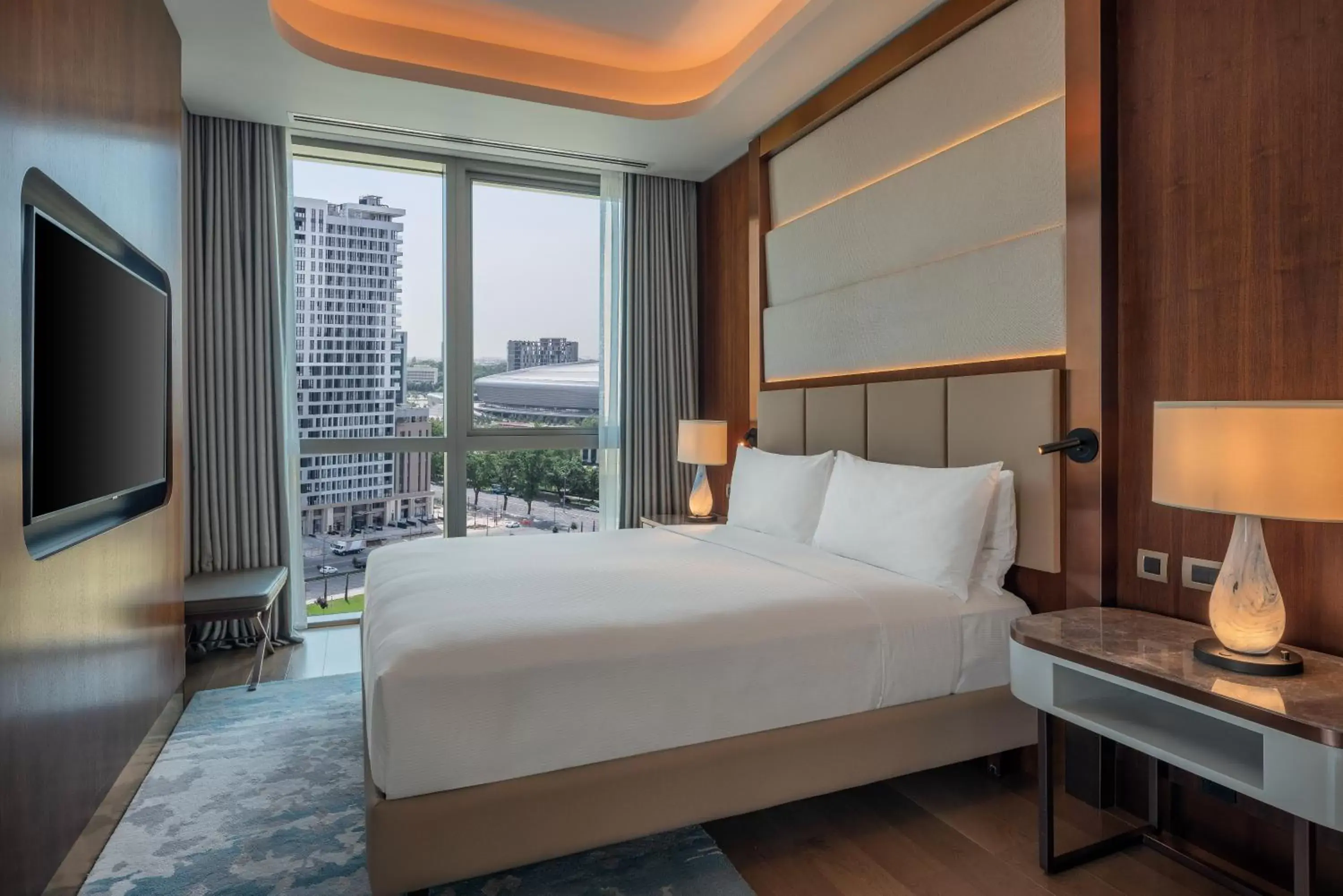 King Corner One Bedroom Suite with Kitchenette and Executive Lounge Access in Hilton Tashkent City King Corner One Bedroom Suite with Kitchenette and Executive Lounge Access in Hilton Tashkent City