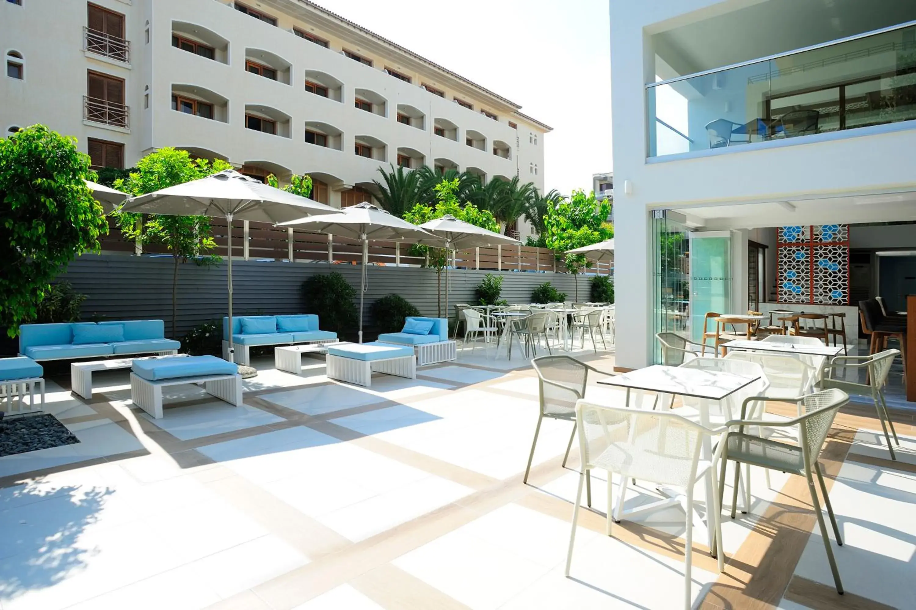 Seating area in Atrium Ambiance Hotel