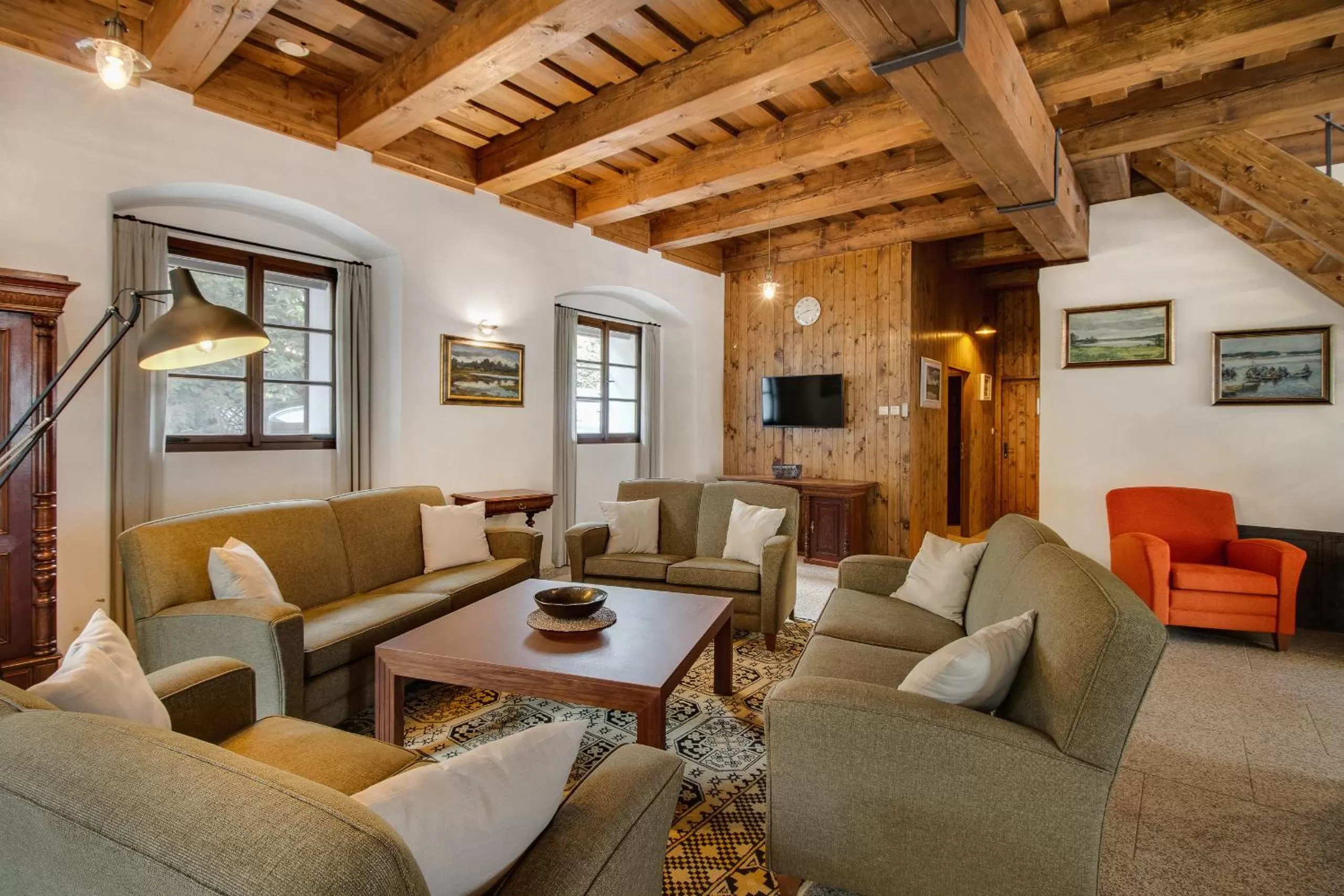 Living room in Apartmány Šupina