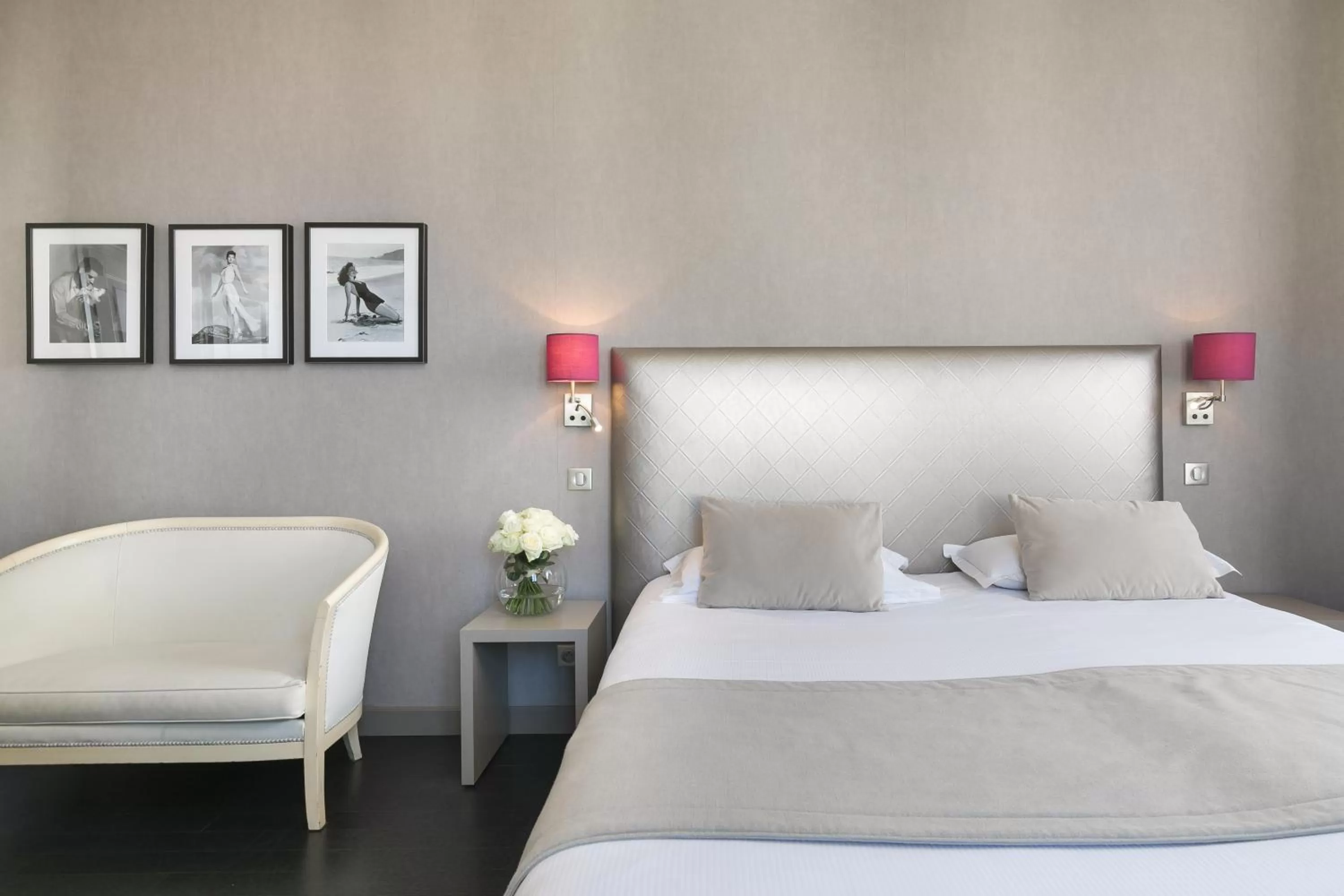 Deluxe Double or Twin Room with Sea or Pool View in The Originals Boutique, Hôtel des Orangers, Cannes (Inter-Hotel)