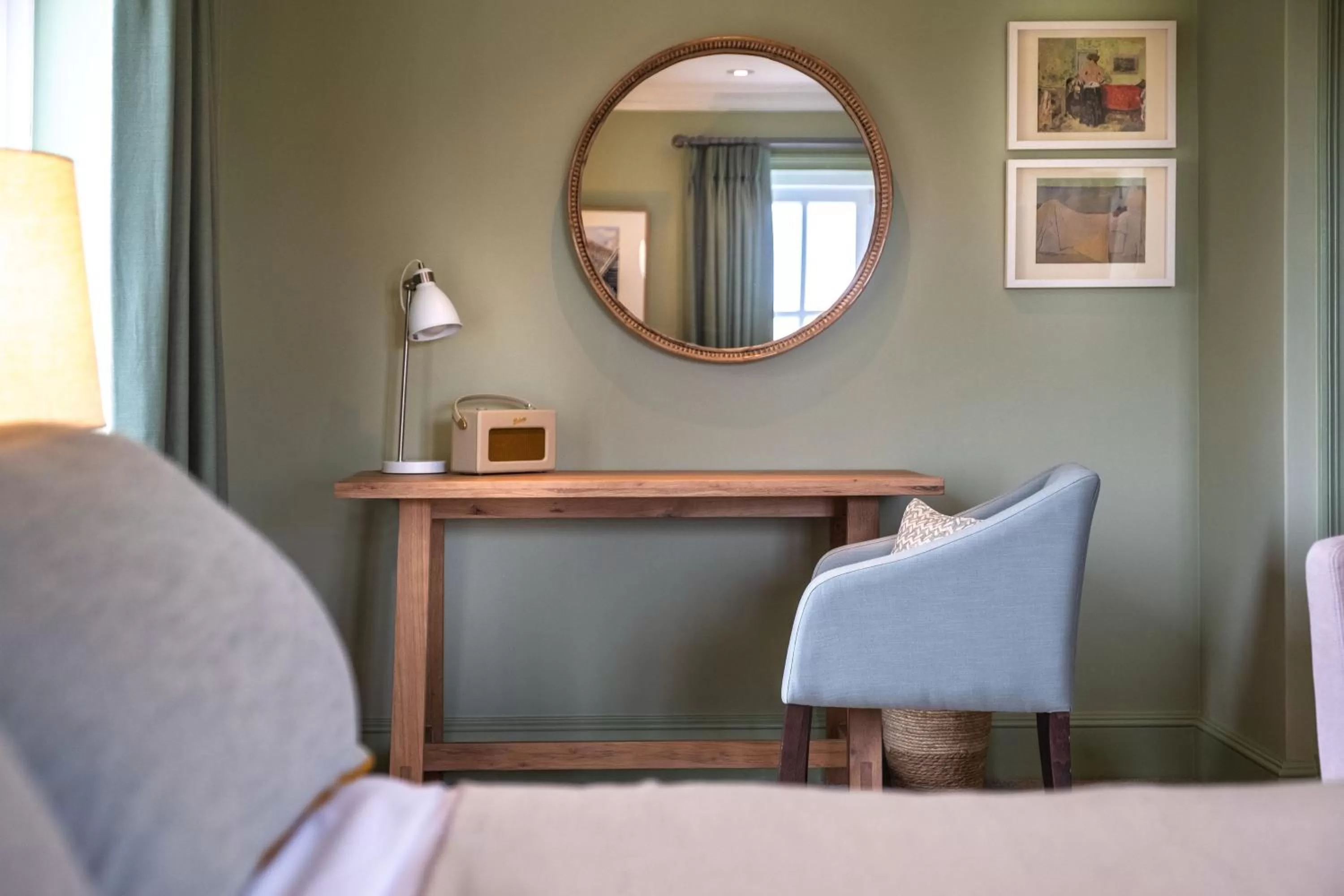 Seating area in The Crown Inn