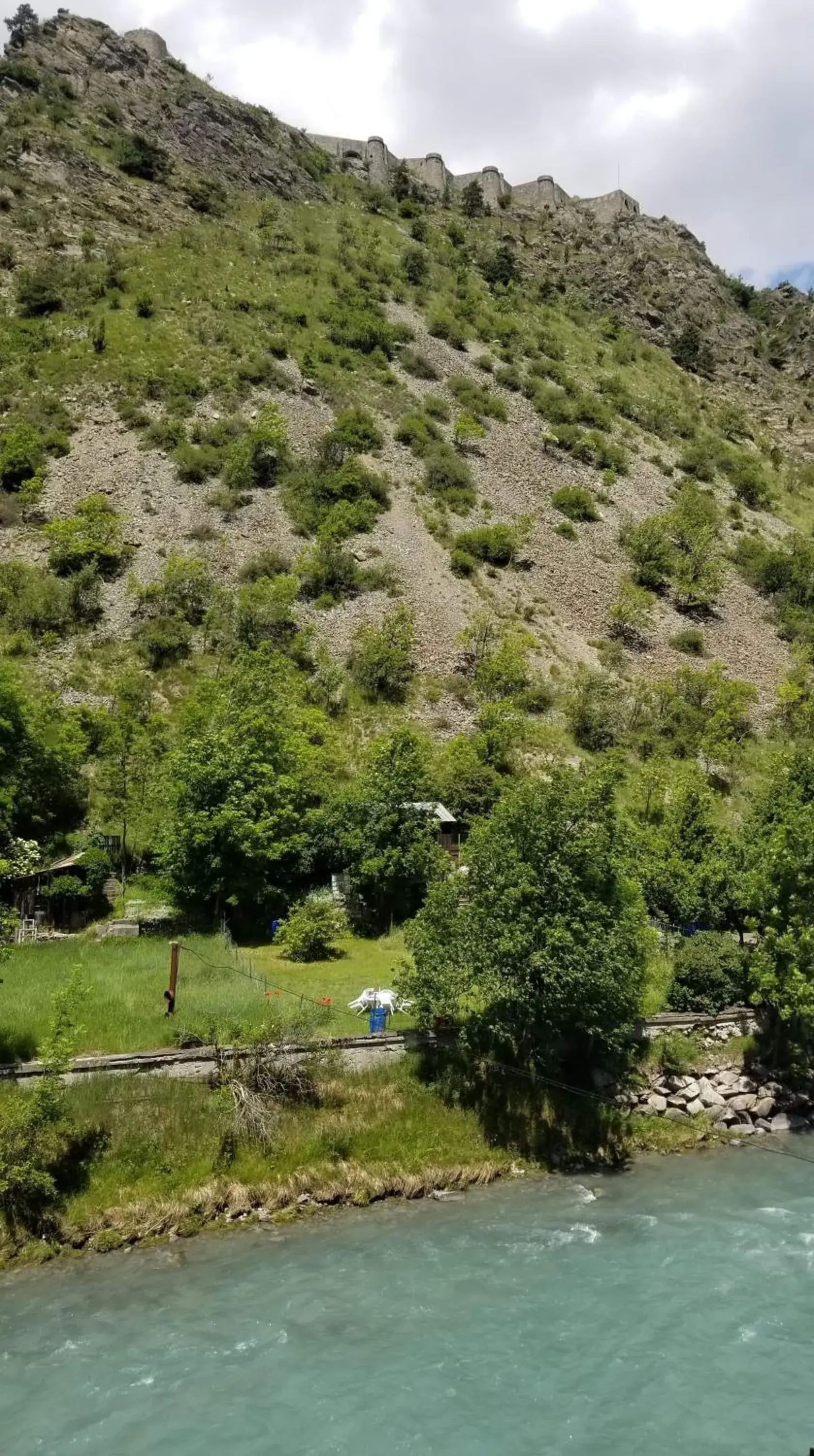 Mountain view in hotel de la gare