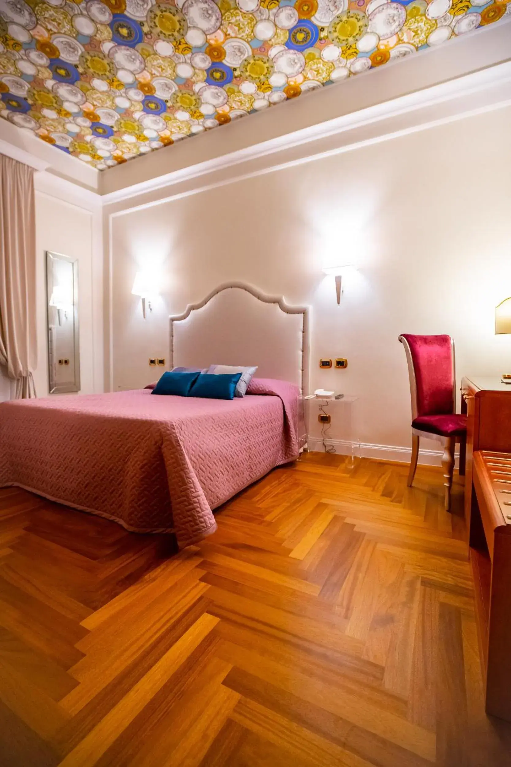 Bed in Hotel Puccini