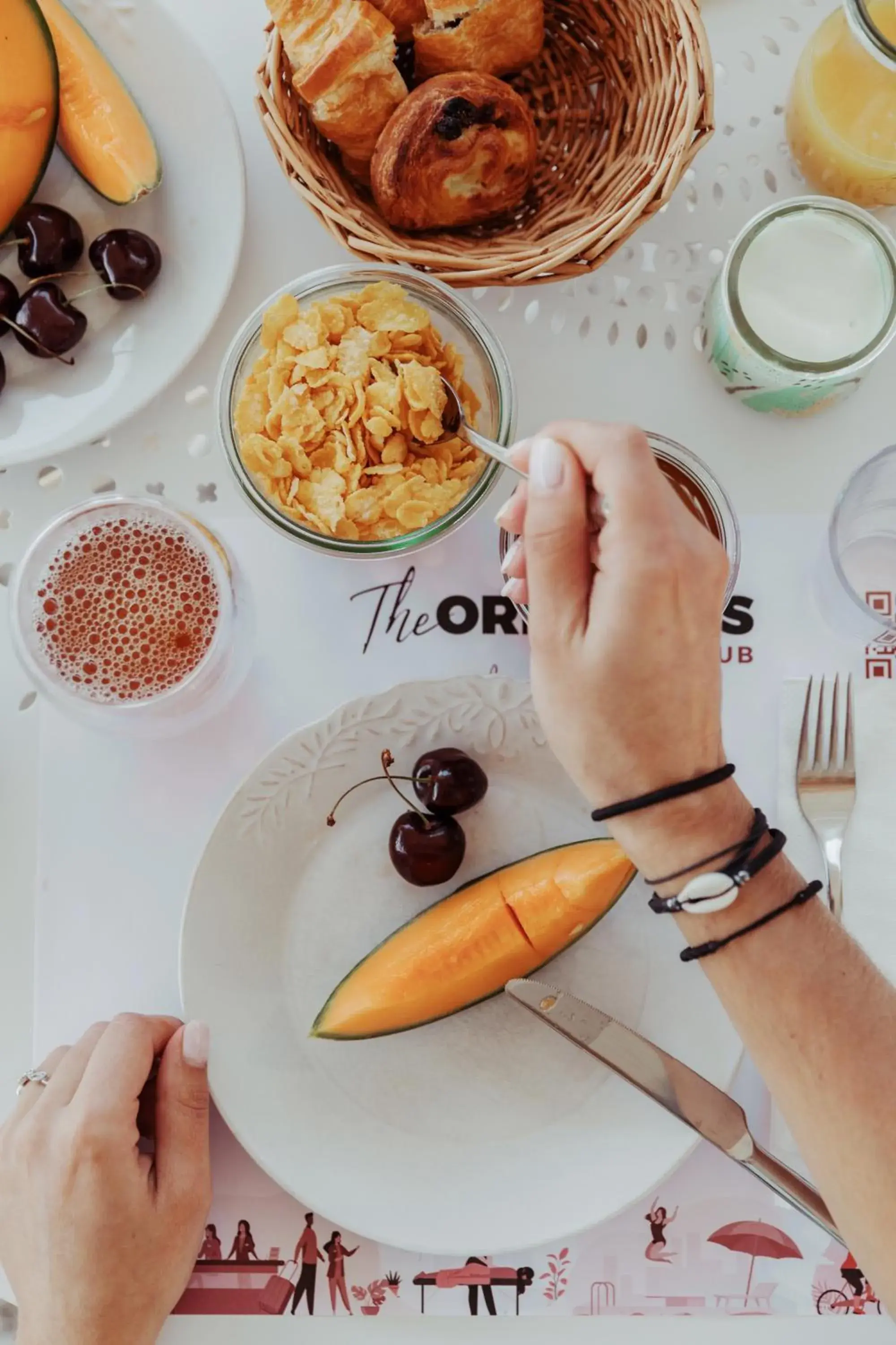 Breakfast in Mas des Romarins, The Originals Relais Breakfast in Mas des Romarins, The Originals Relais
