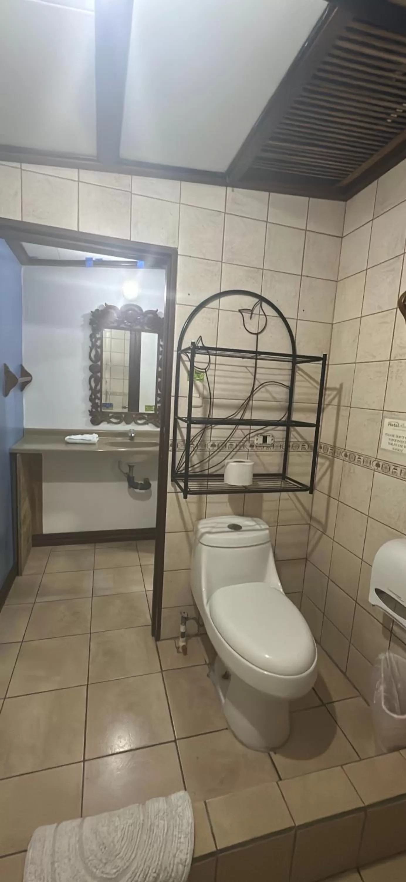 Shower in Hotel Pacande B&B