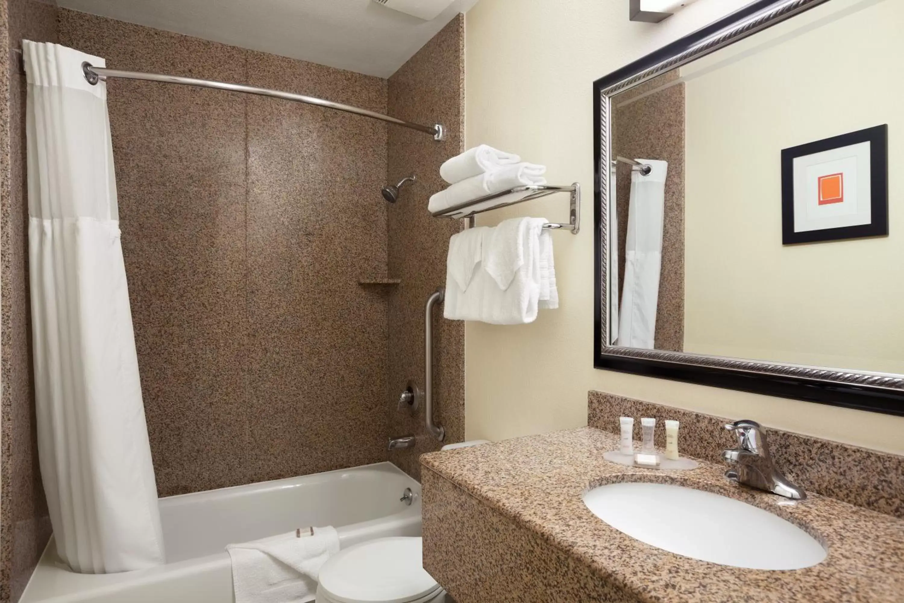 Shower, Bathroom in Howard Johnson by Wyndham San Diego Sea World