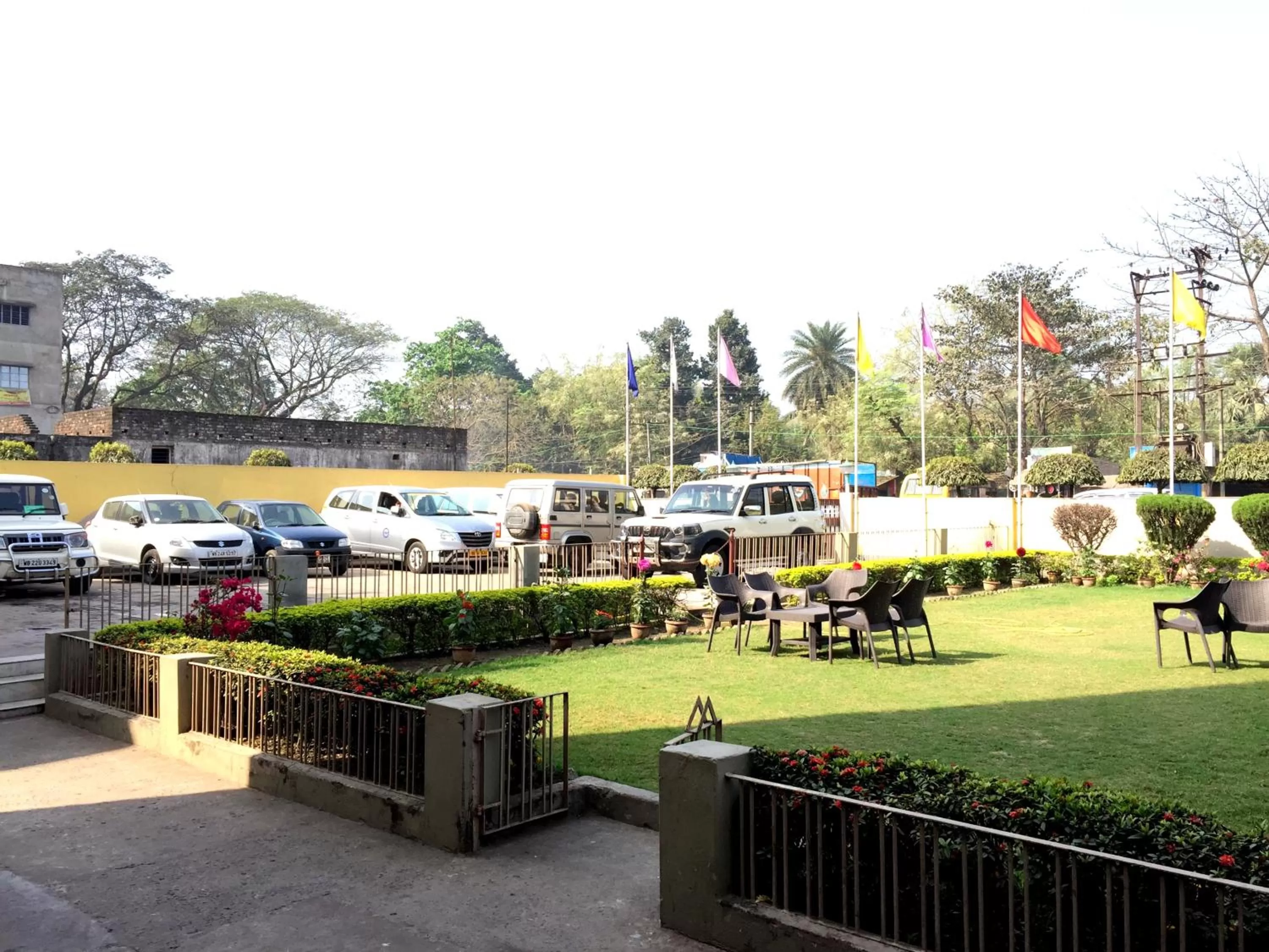 Garden view in Hotel Samrat