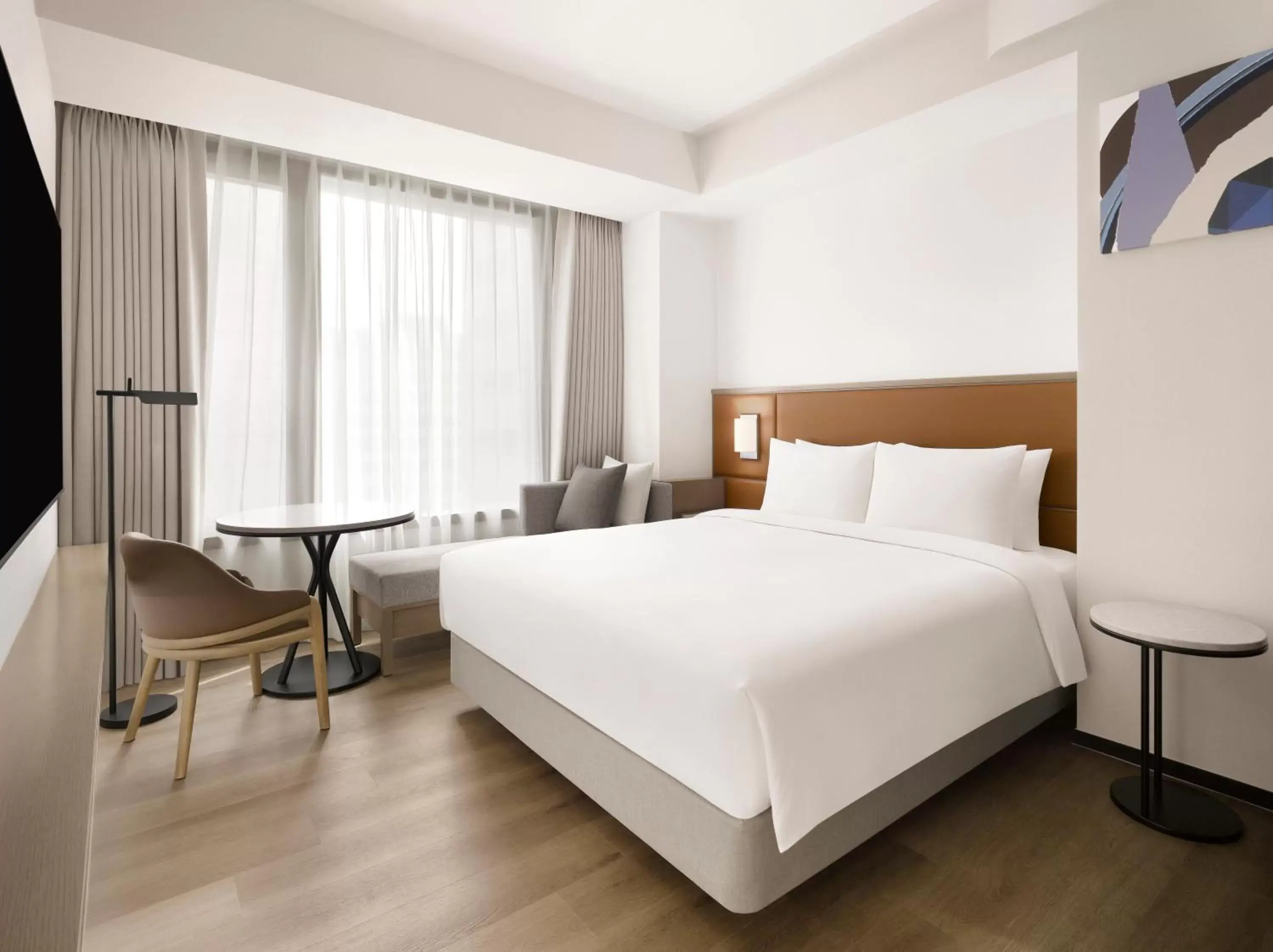 Photo of the whole room, Bed in AC Hotel by Marriott Seoul Gangnam