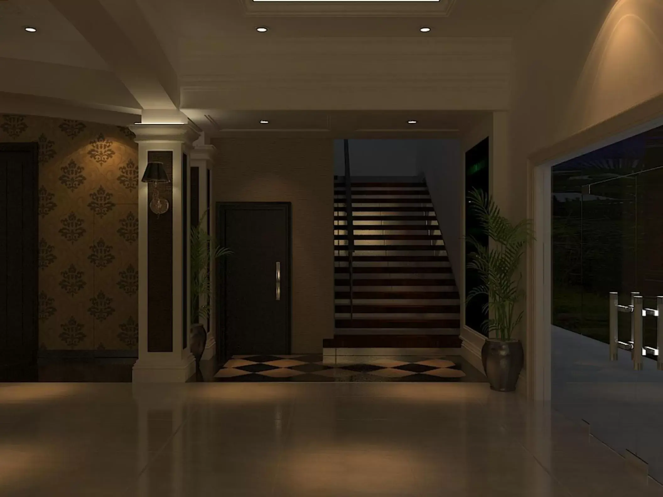 Lobby or reception in Hotel Trio Indah 2