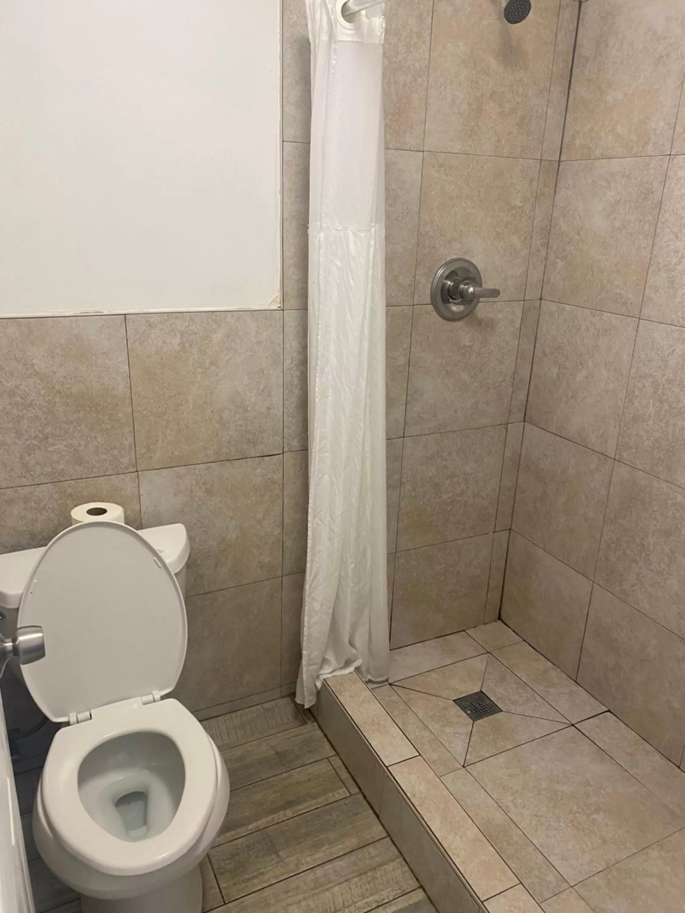 Shower in Americas Best Value Inn Thousand Oaks
