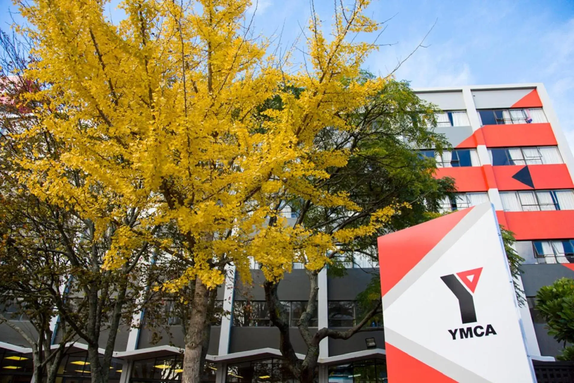 Facade/entrance in YMCA Hostel