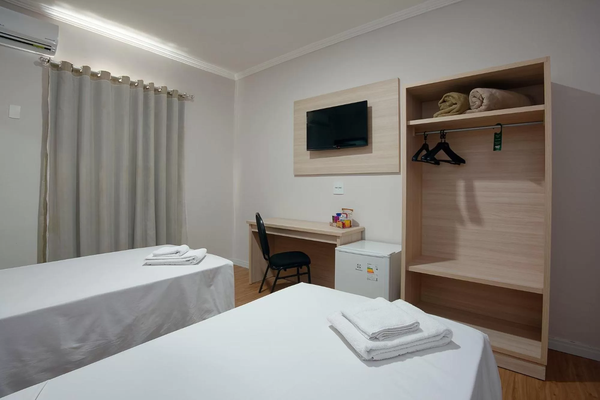 Bed in Fênix Hotel Campinas