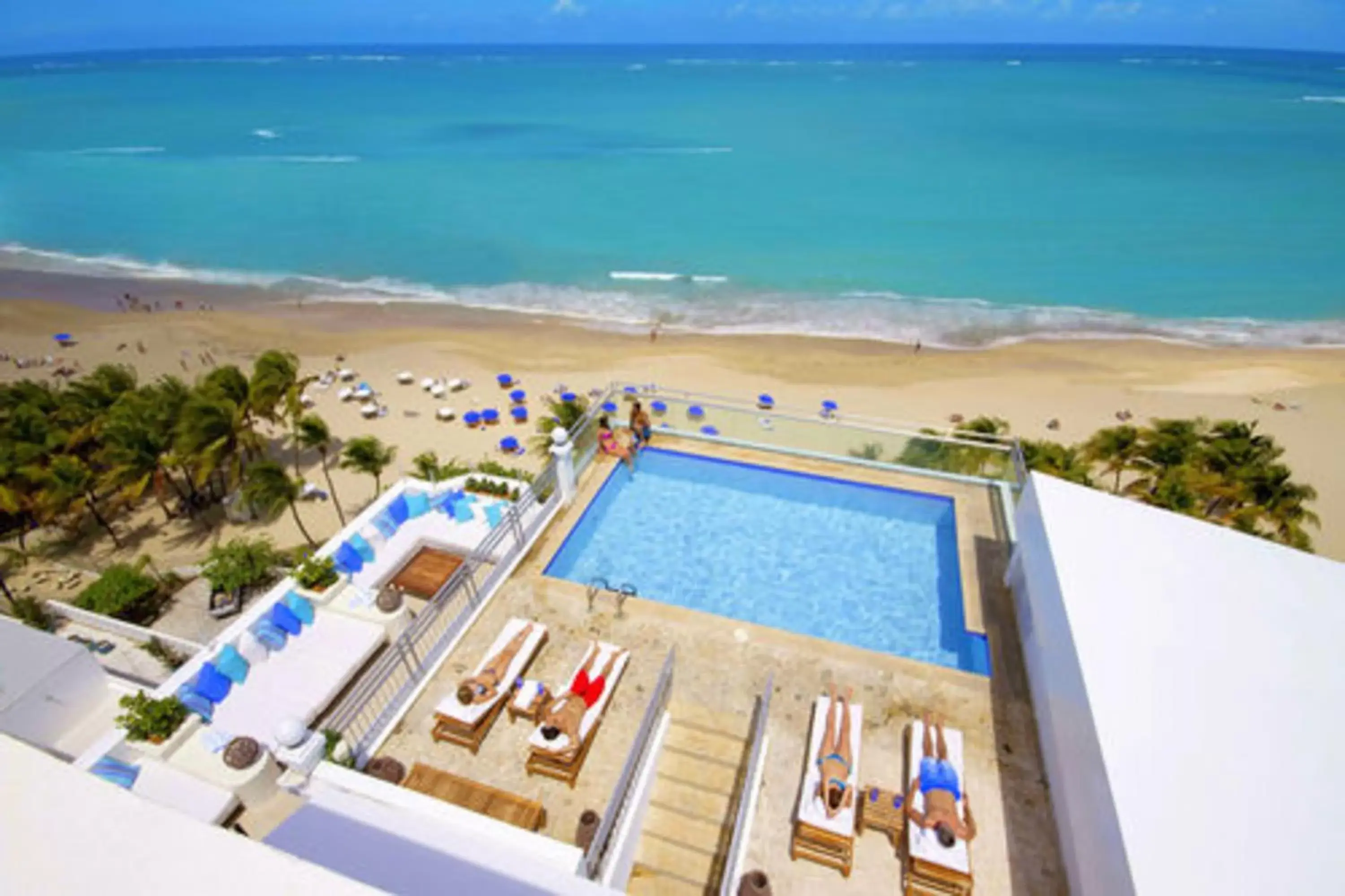 Bird's eye view, Pool View in San Juan Water & Beach Club Hotel