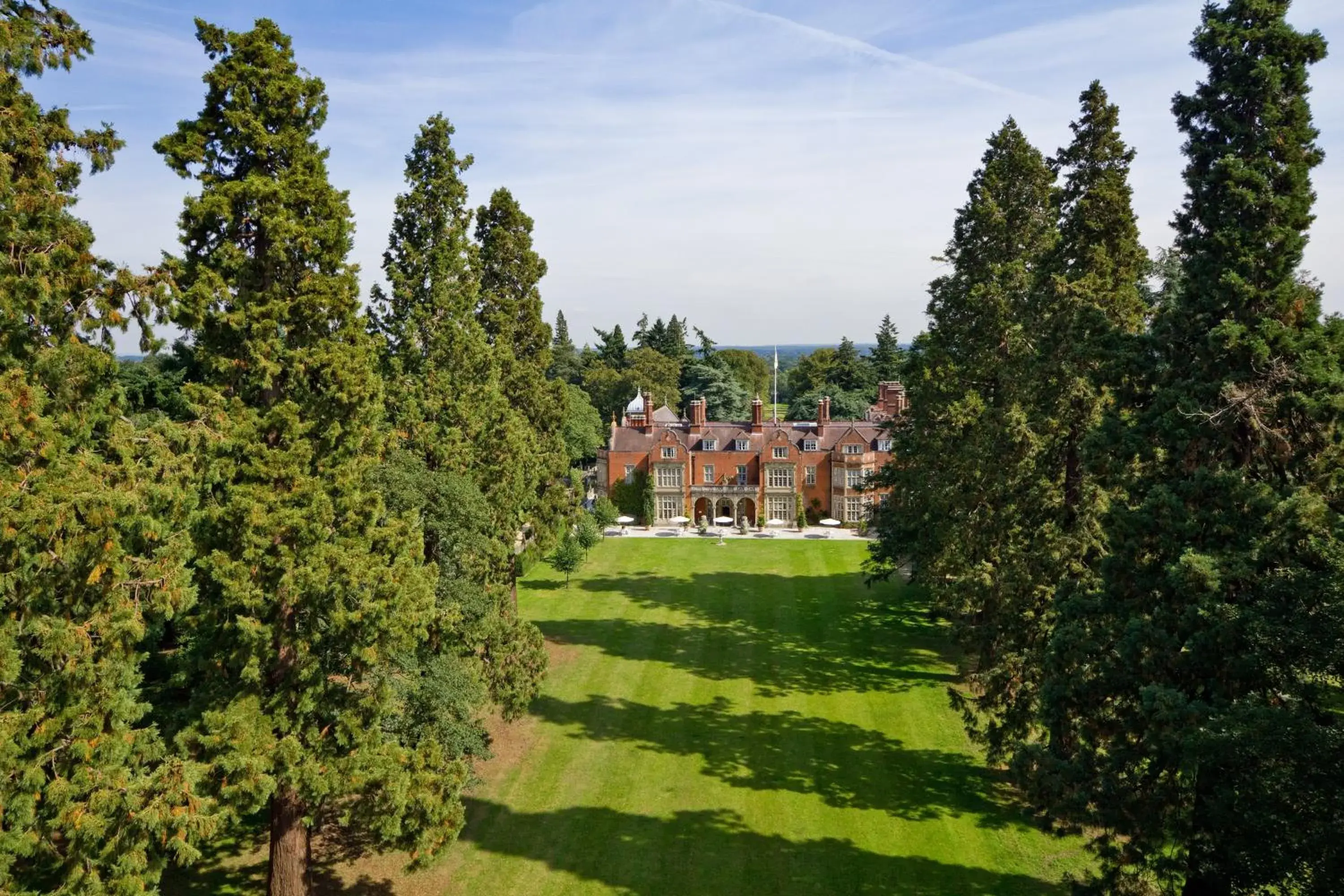 Bird's eye view in Tylney Hall Hotel