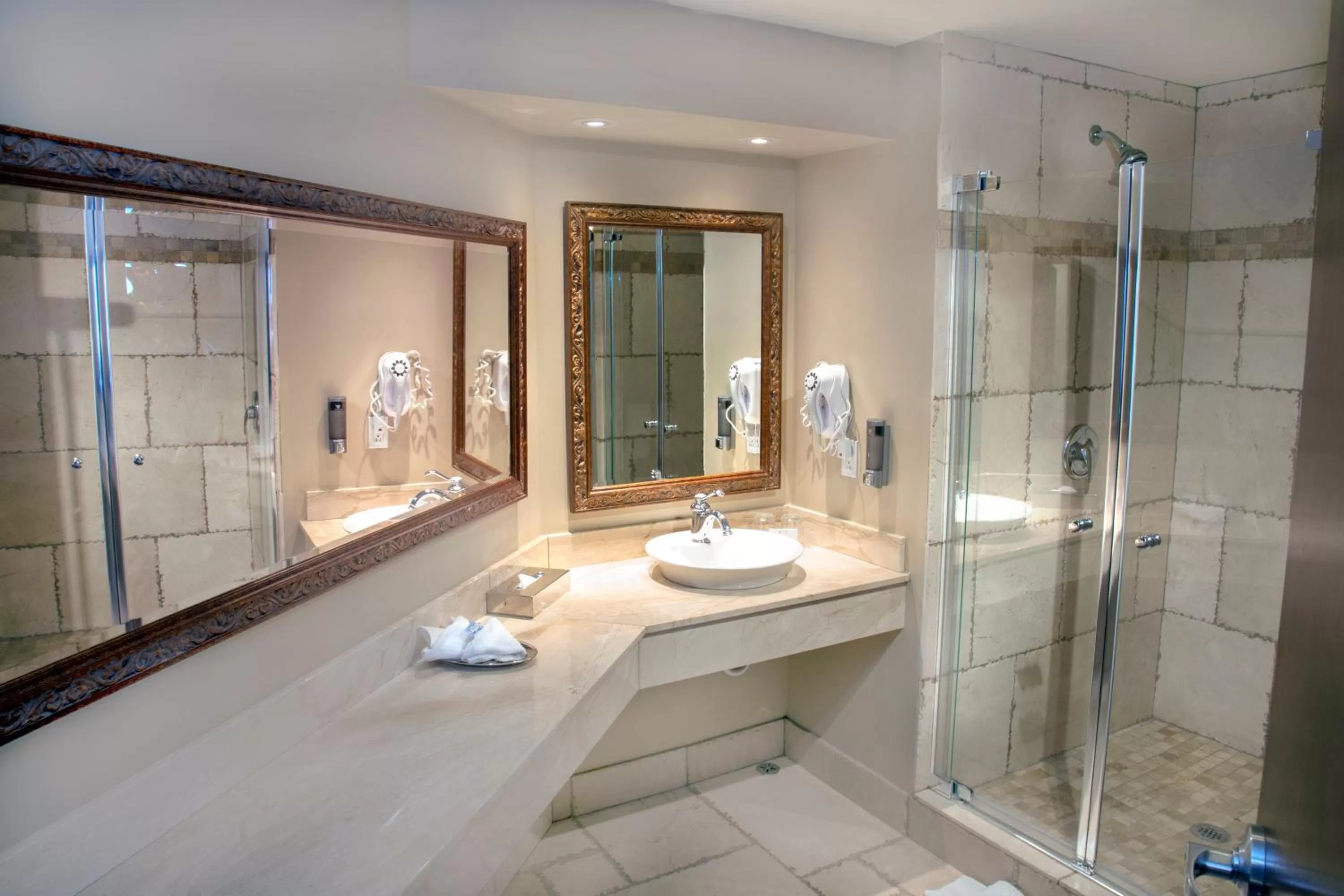 Shower in Hotel Brossard