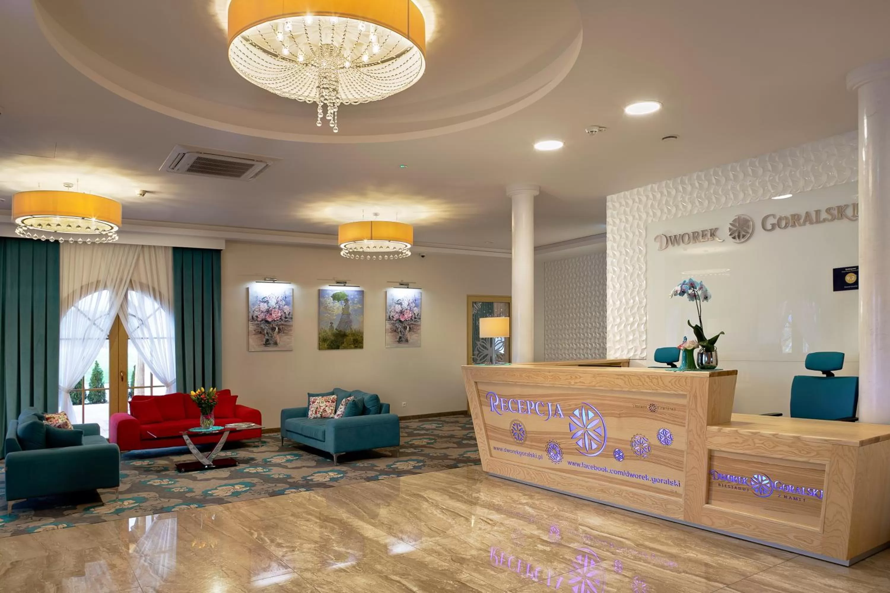 Seating area in Dworek Góralski