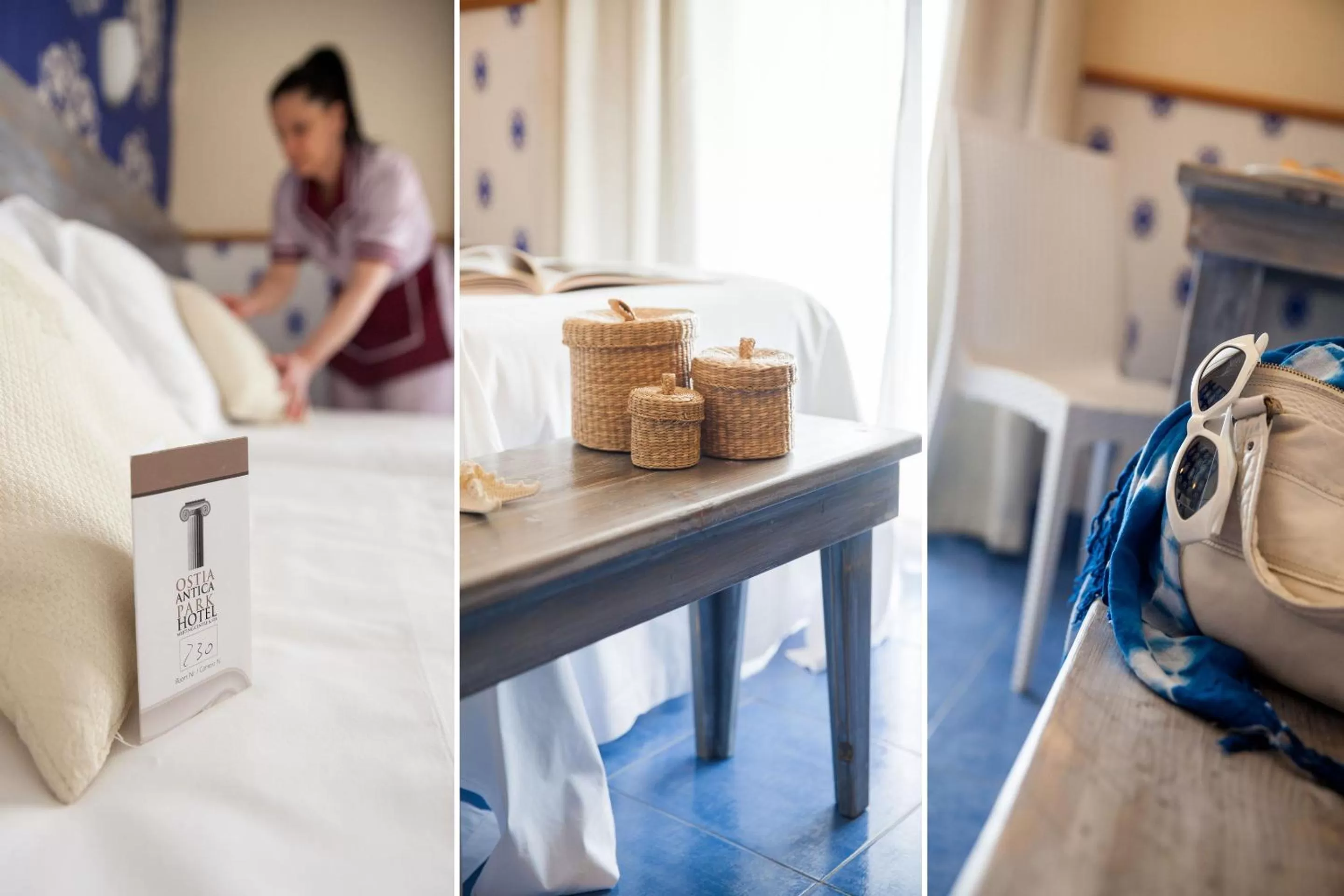 Decorative detail, Bed in Ostia Antica Park Hotel & Spa