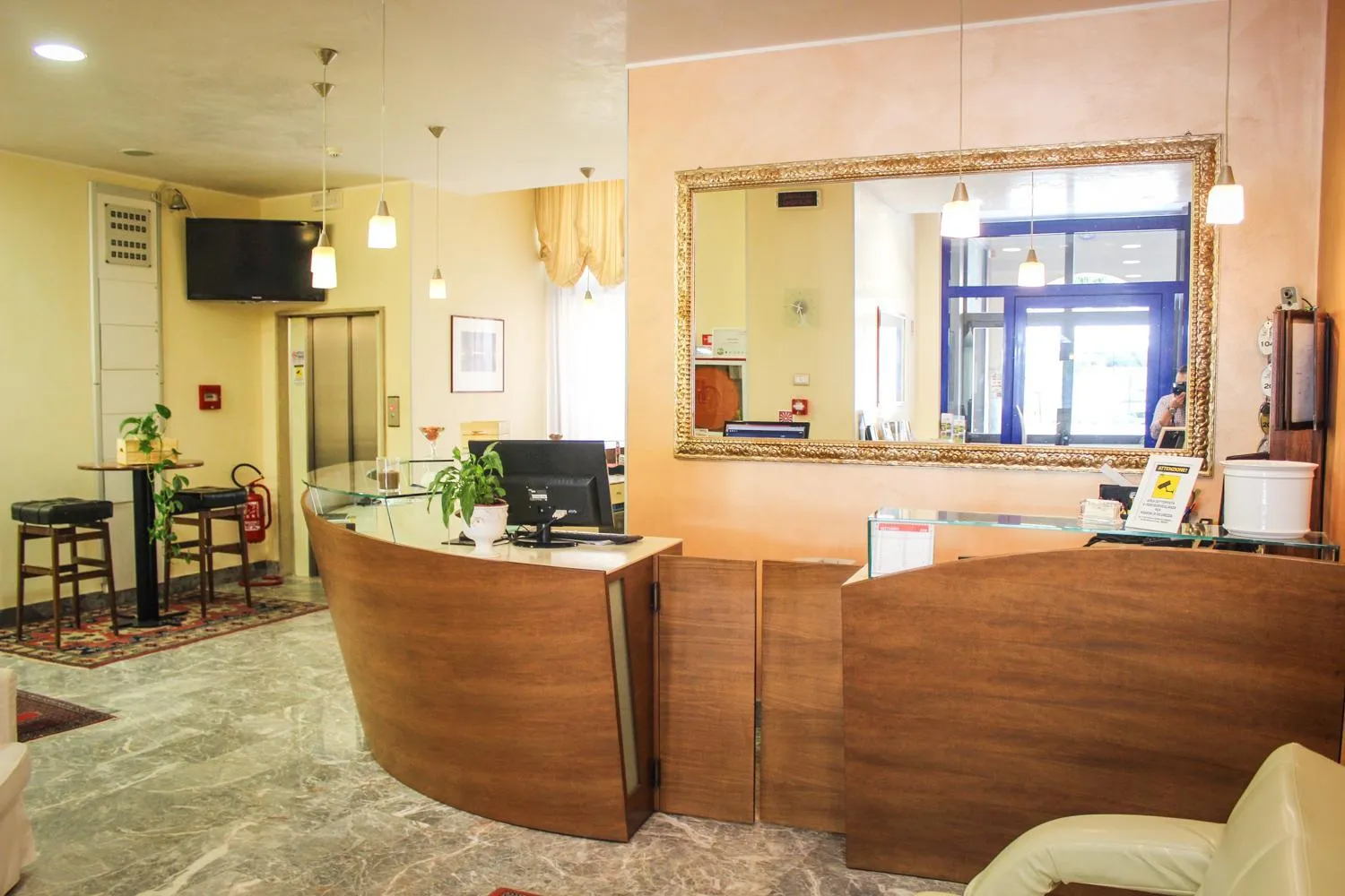 Lobby or reception in Hotel Centrale