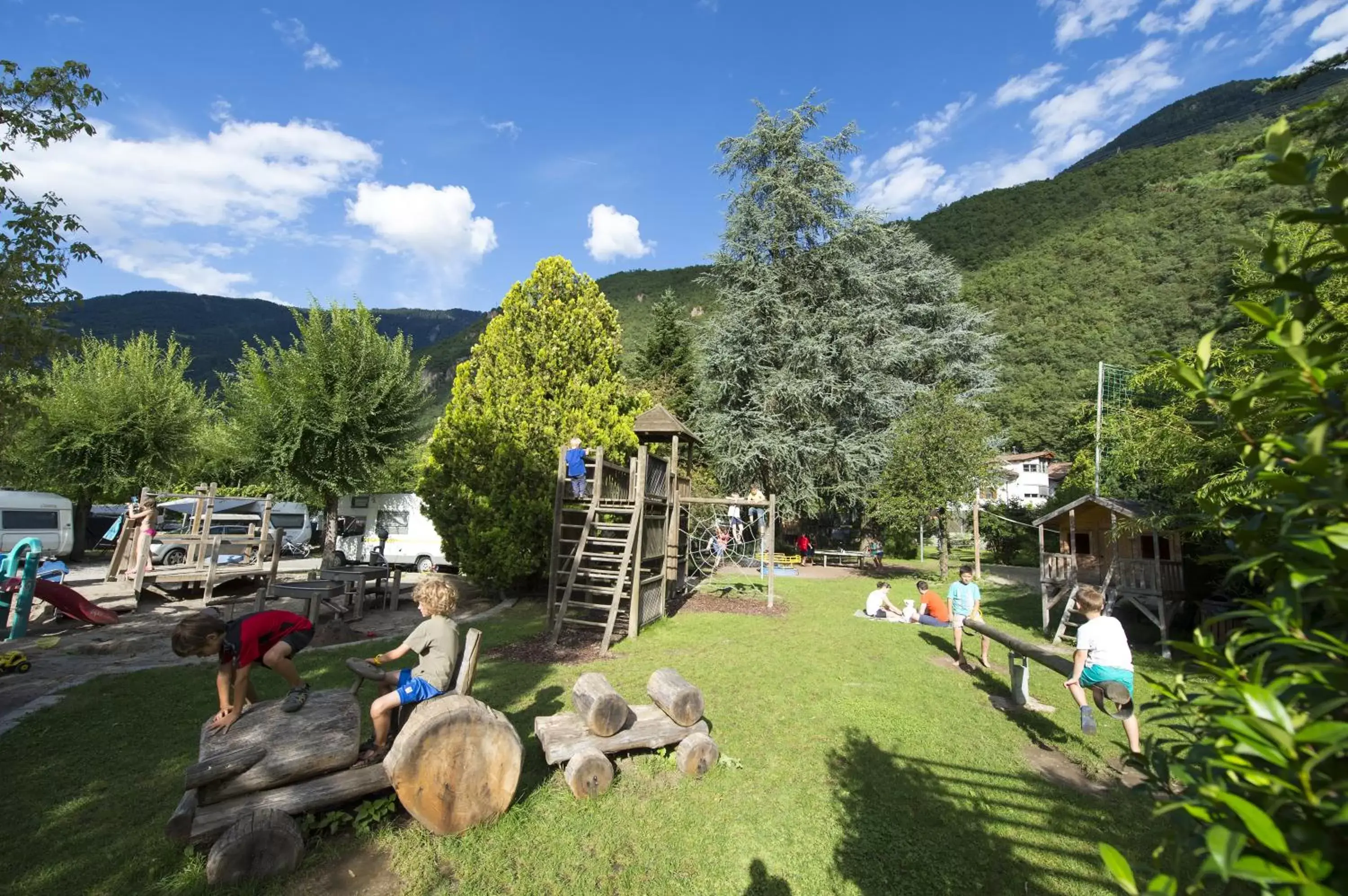 Children play ground in Hotel CampingPark Steiner