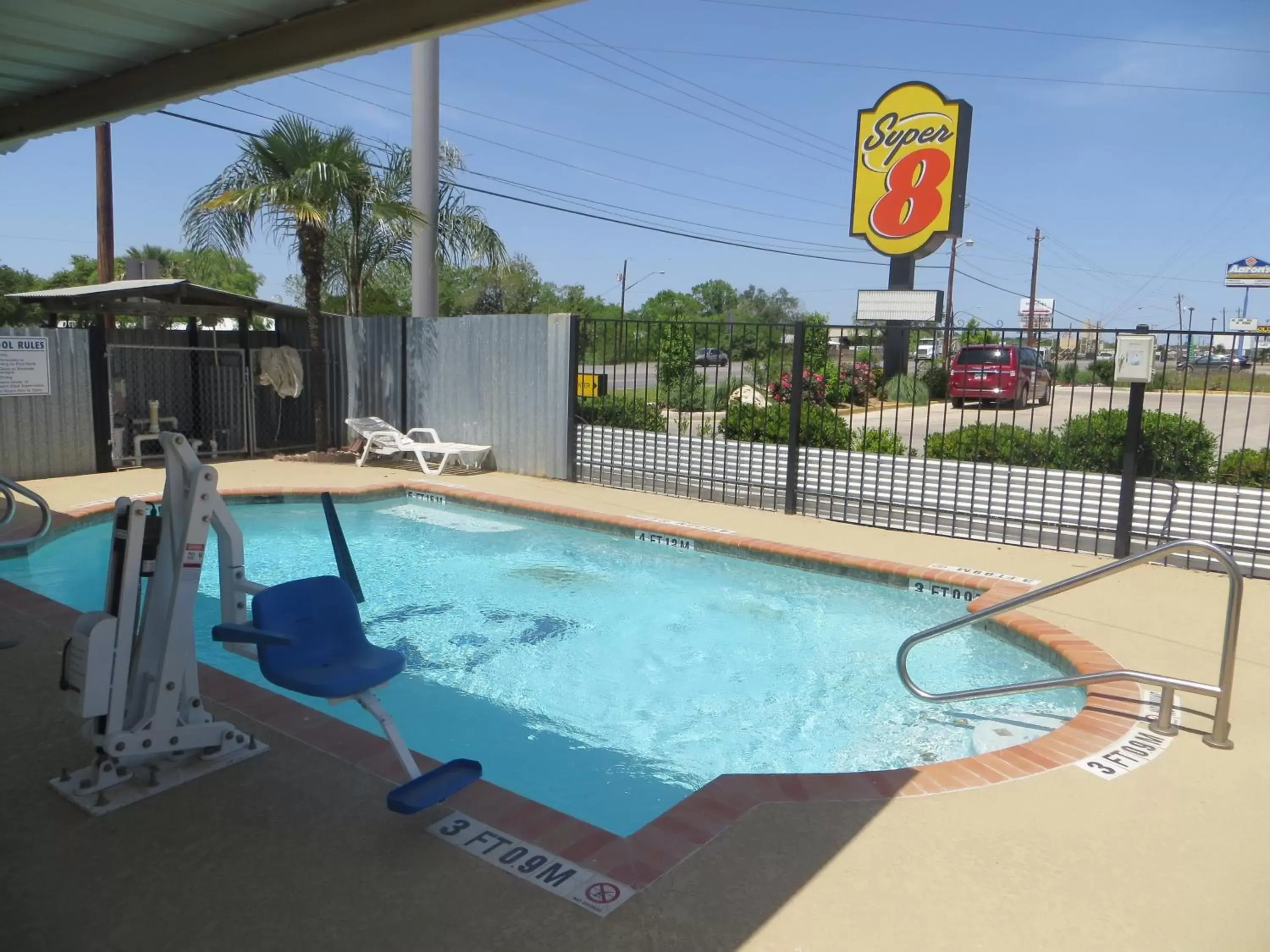 Swimming pool in Super 8 by Wyndham Pleasanton Swimming pool in Super 8 by Wyndham Pleasanton