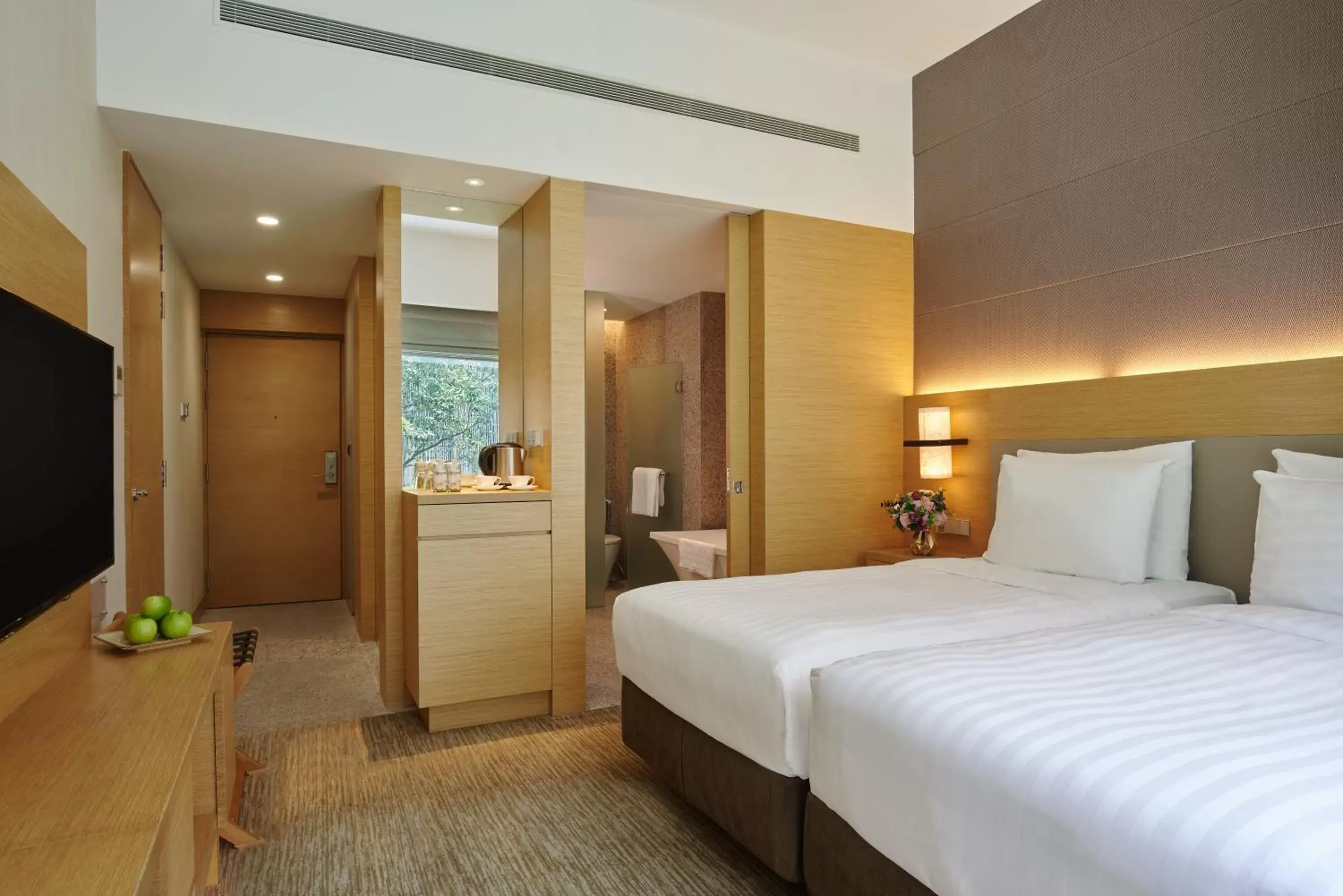 Bedroom, Bed in Oasia Resort Sentosa by Far East Hospitality