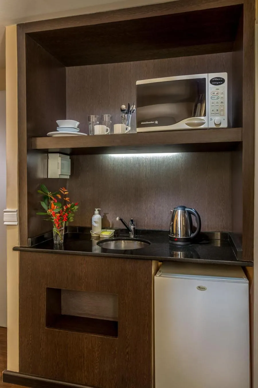 Kitchen or kitchenette in Up Viamonte Hotel