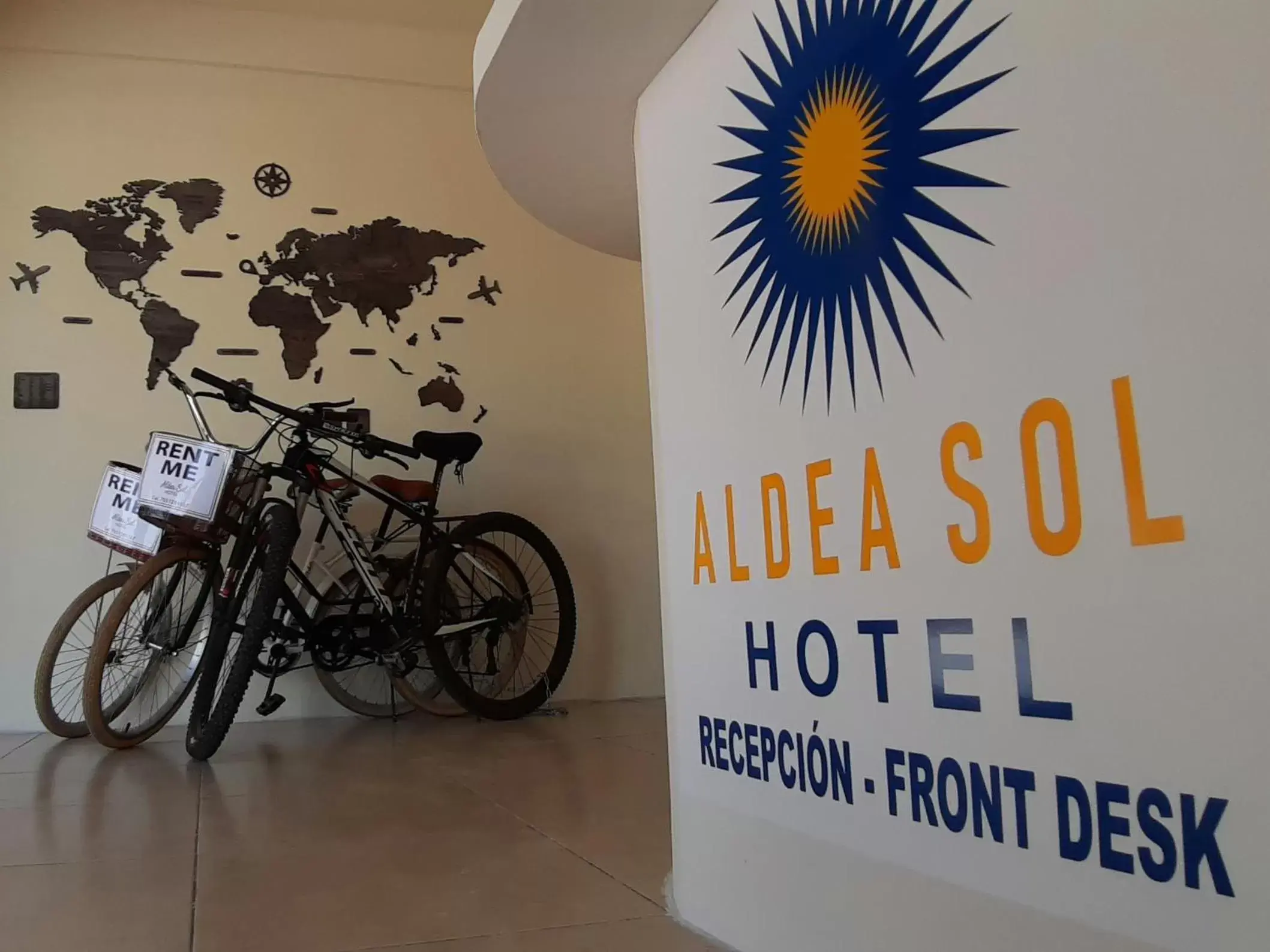 Lobby or reception in Hotel Aldea Sol