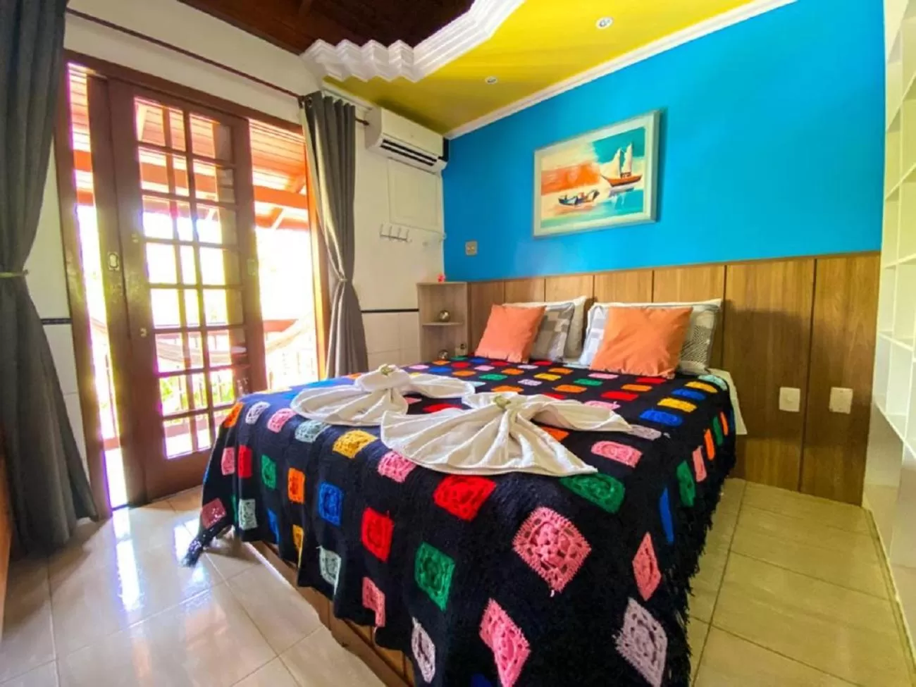 Bed in Pousada Arquipélago