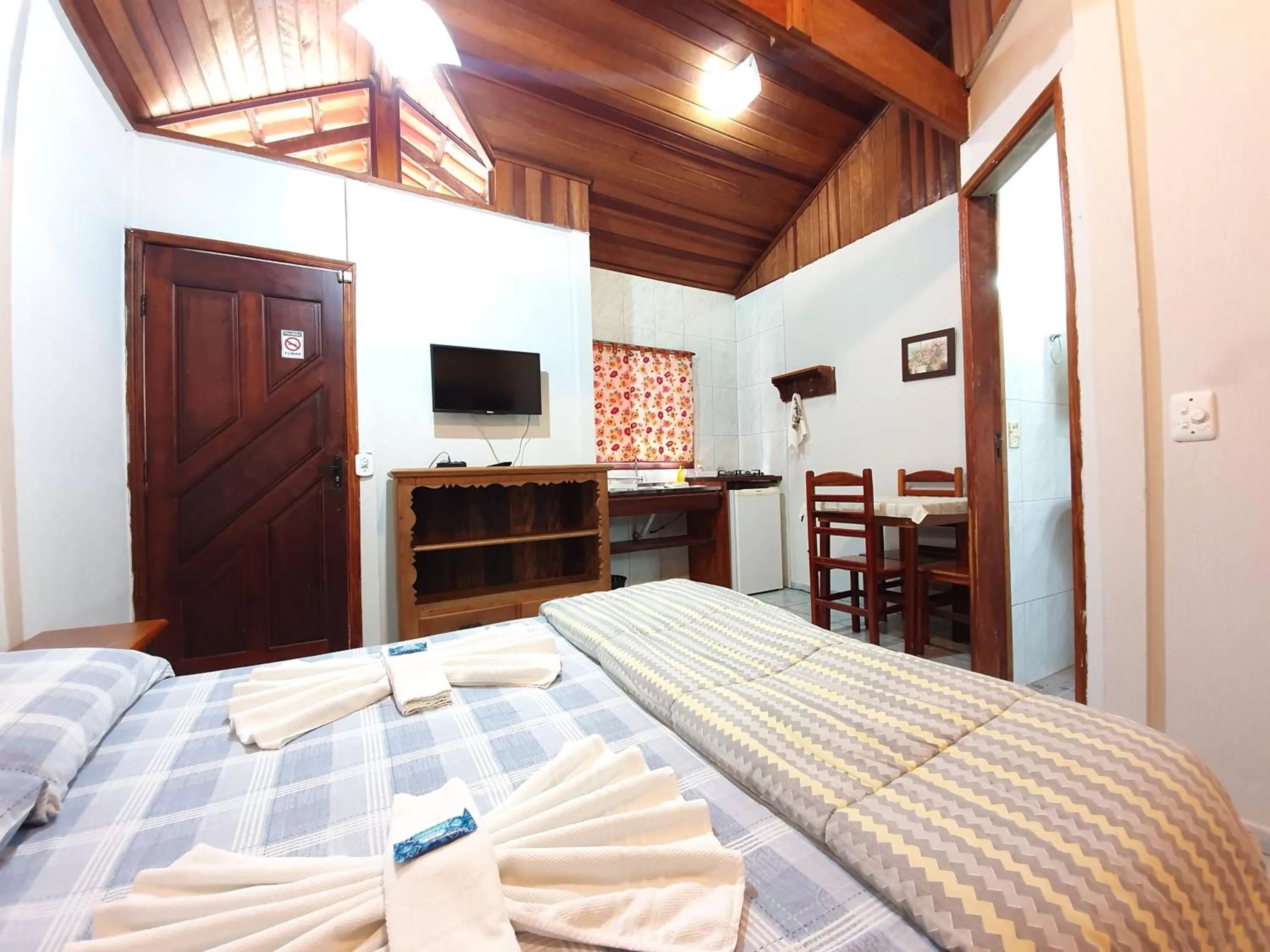 Bed in Pousada Canto do Curió Paraty