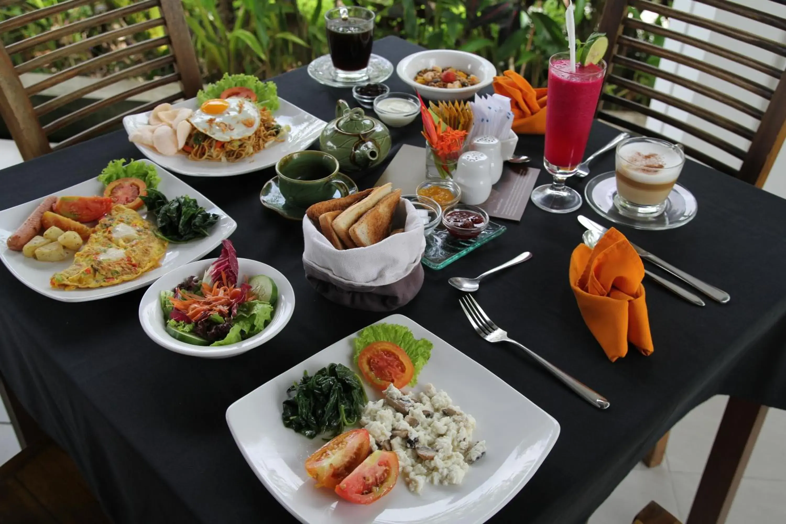 Breakfast in The Samara Villas & Restaurant