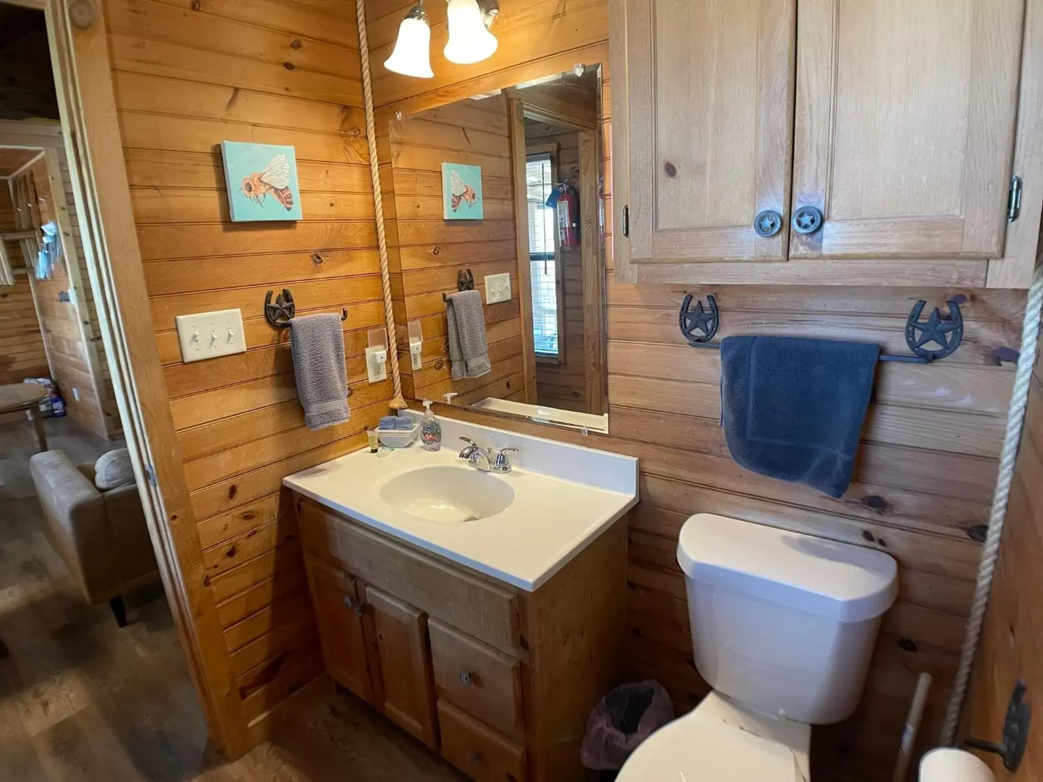 Property building, Bathroom in Walnut Canyon Cabins