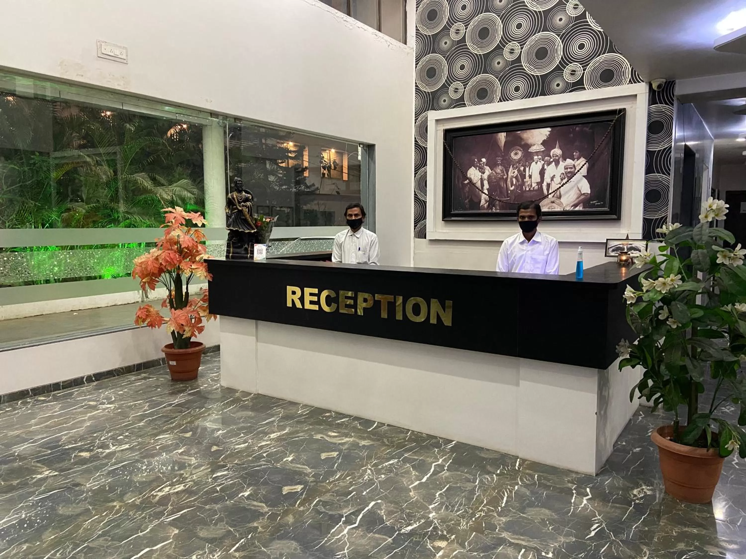 Lobby or reception in Hotel Sai Bansi