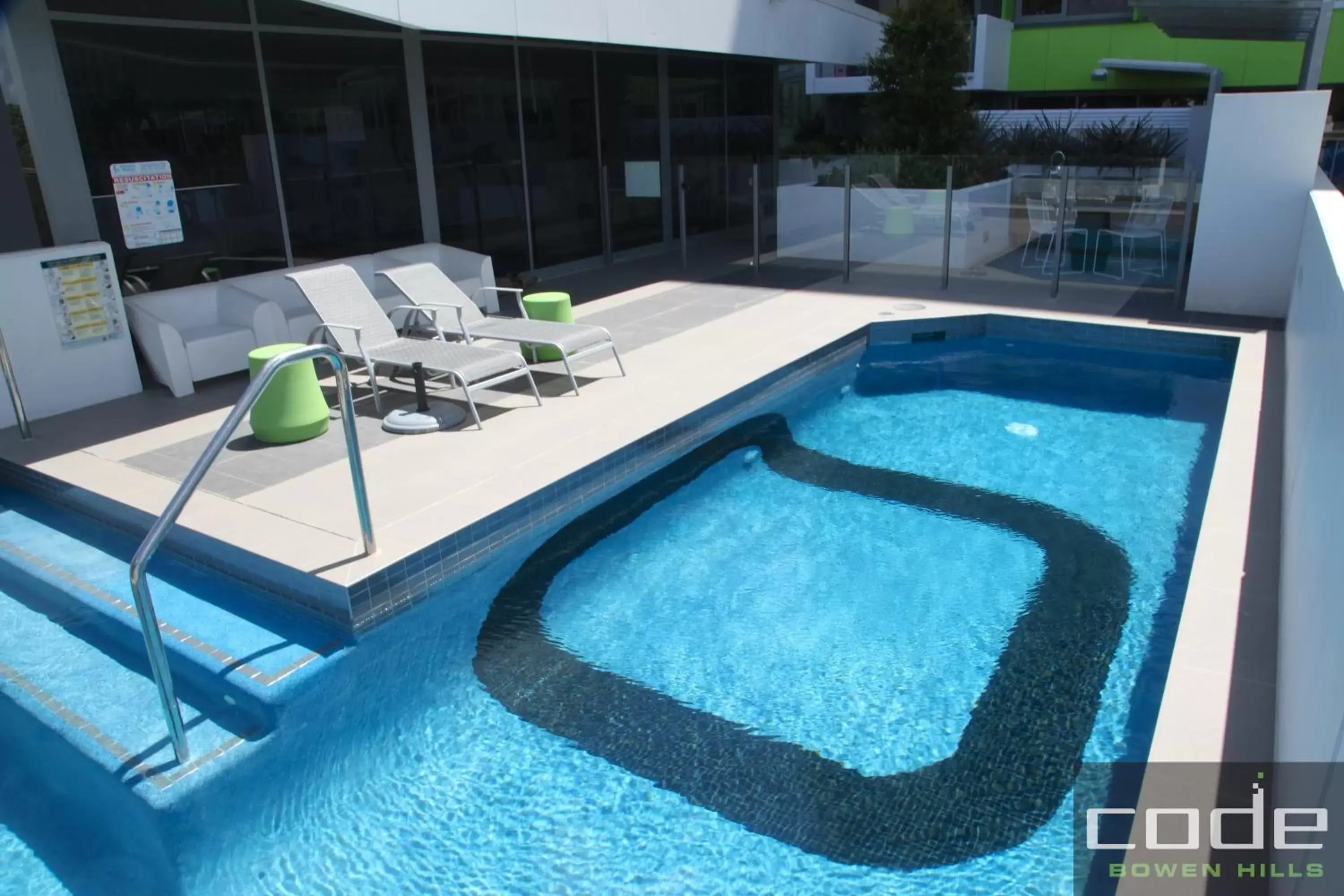 Swimming pool in Code Apartments Swimming pool in Code Apartments