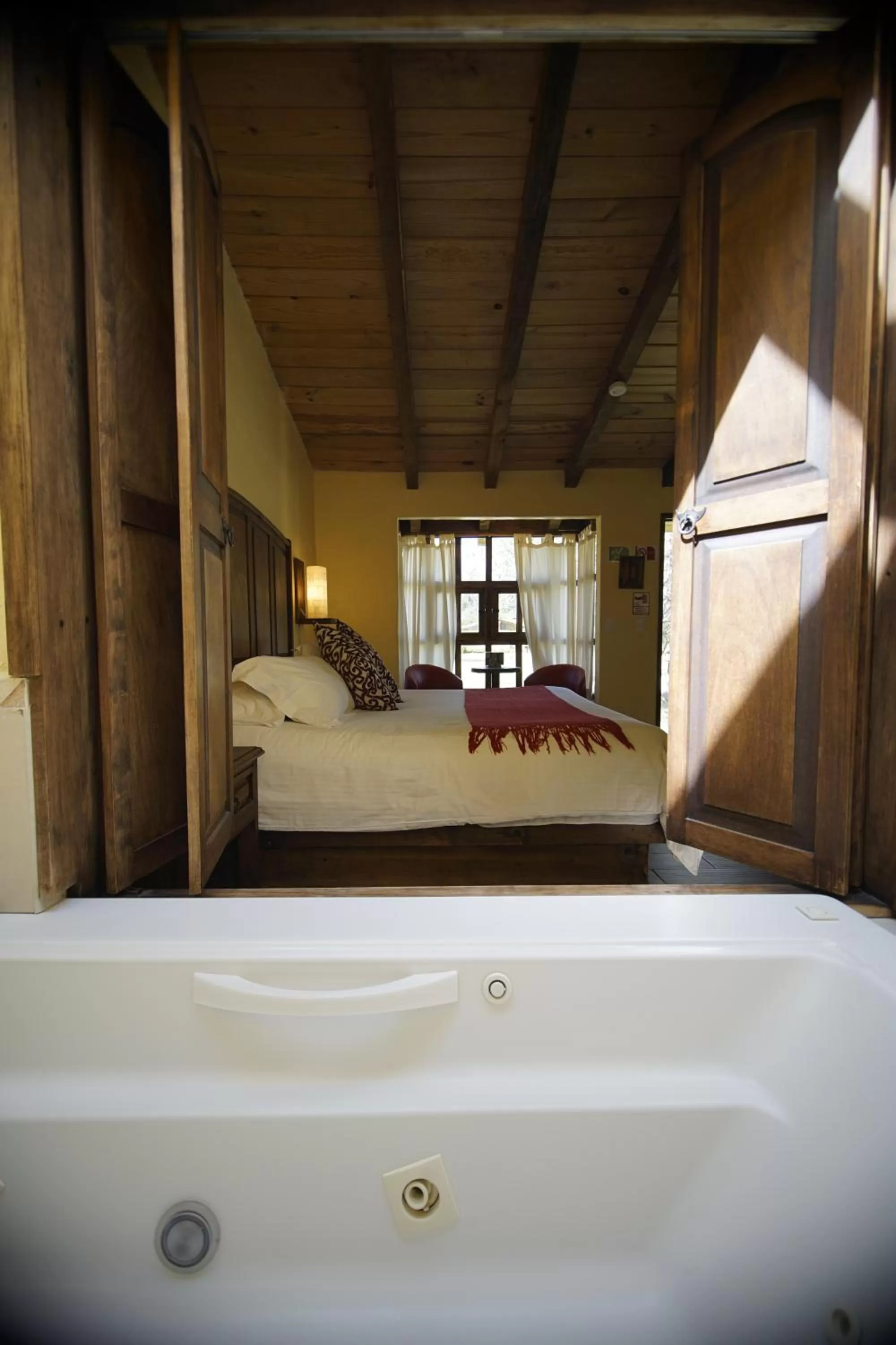 Bed in Cabañas La Cascada