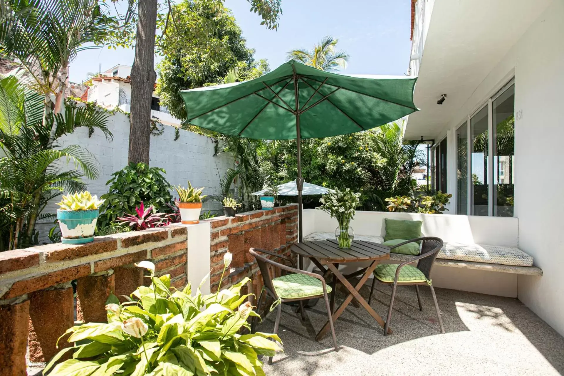 Garden in Casitas Miramar Puerto Vallarta Malecón