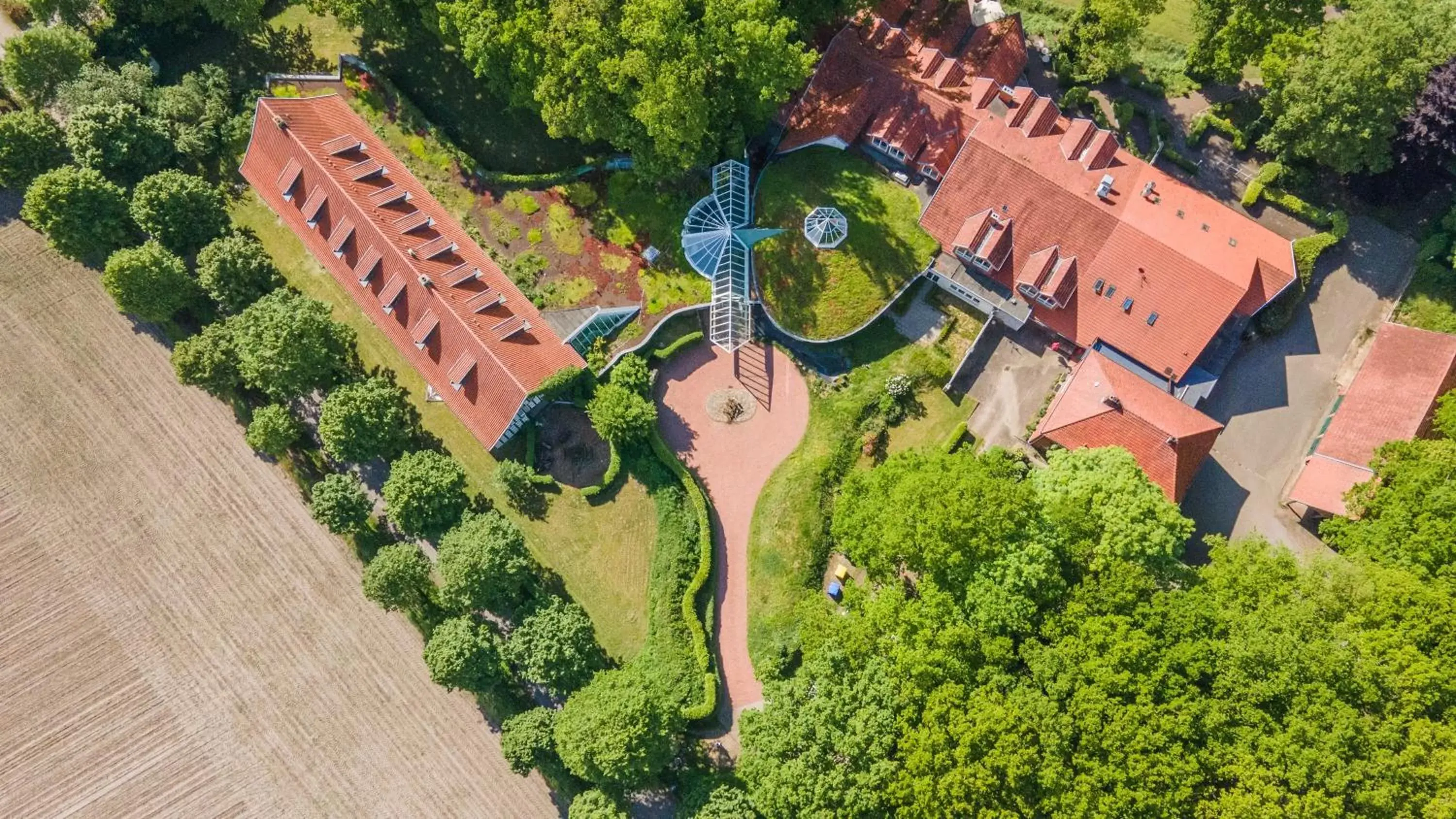 Bird's-eye View in Emsland Hotel Saller See