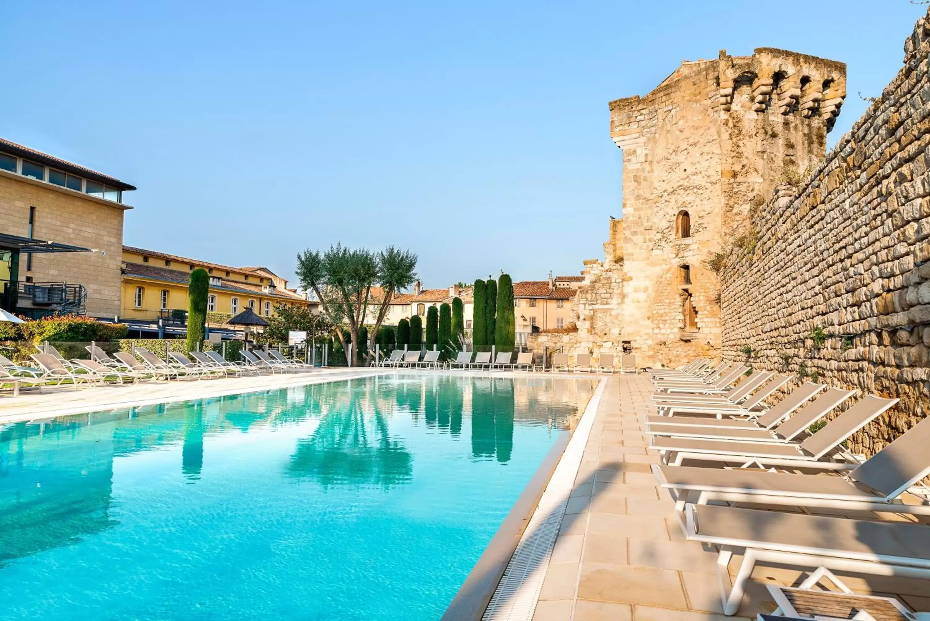 Facade/entrance, Swimming Pool in Aquabella Hôtel & Spa