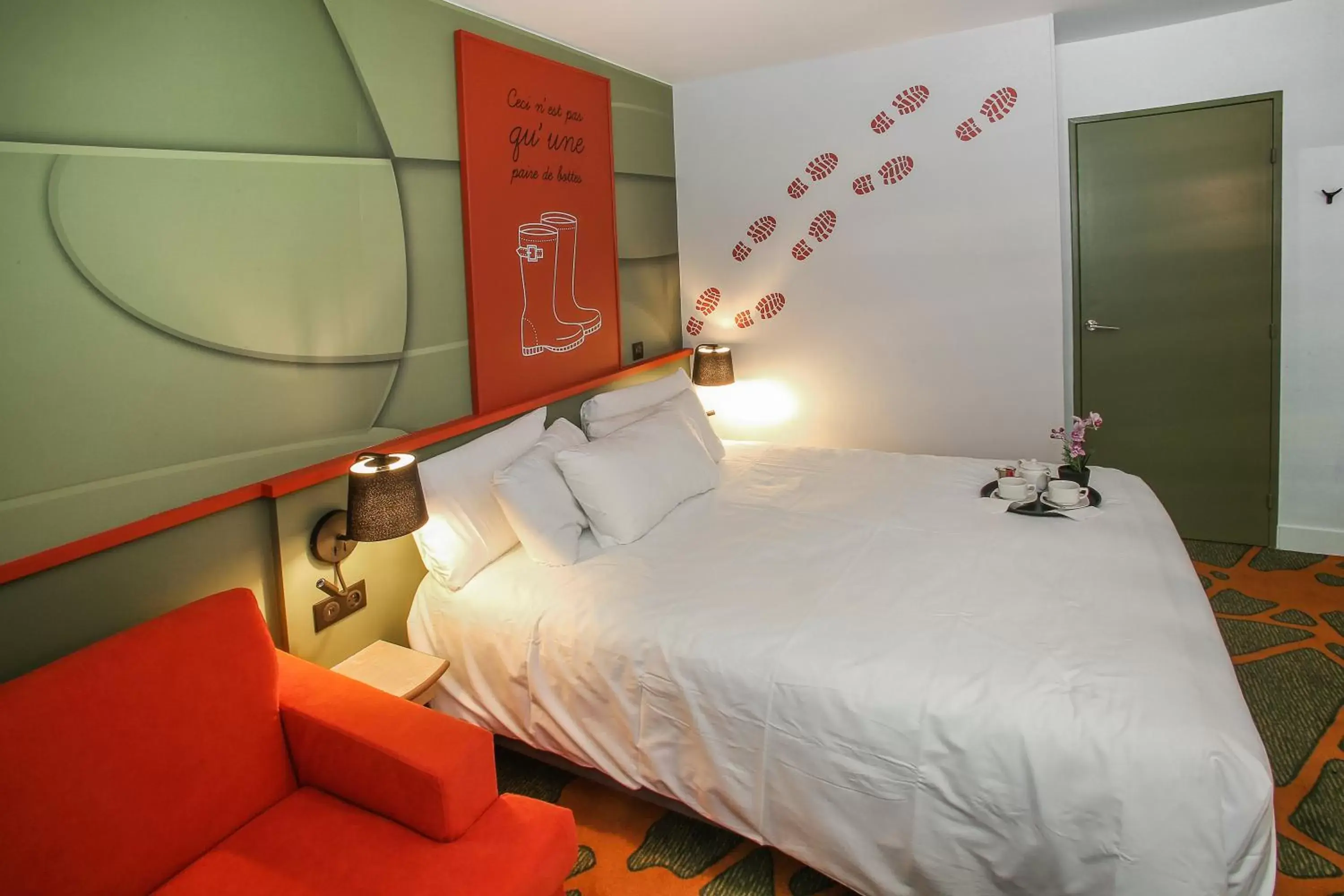 Bed in Hotel Ibis styles Lisieux ex Mercure