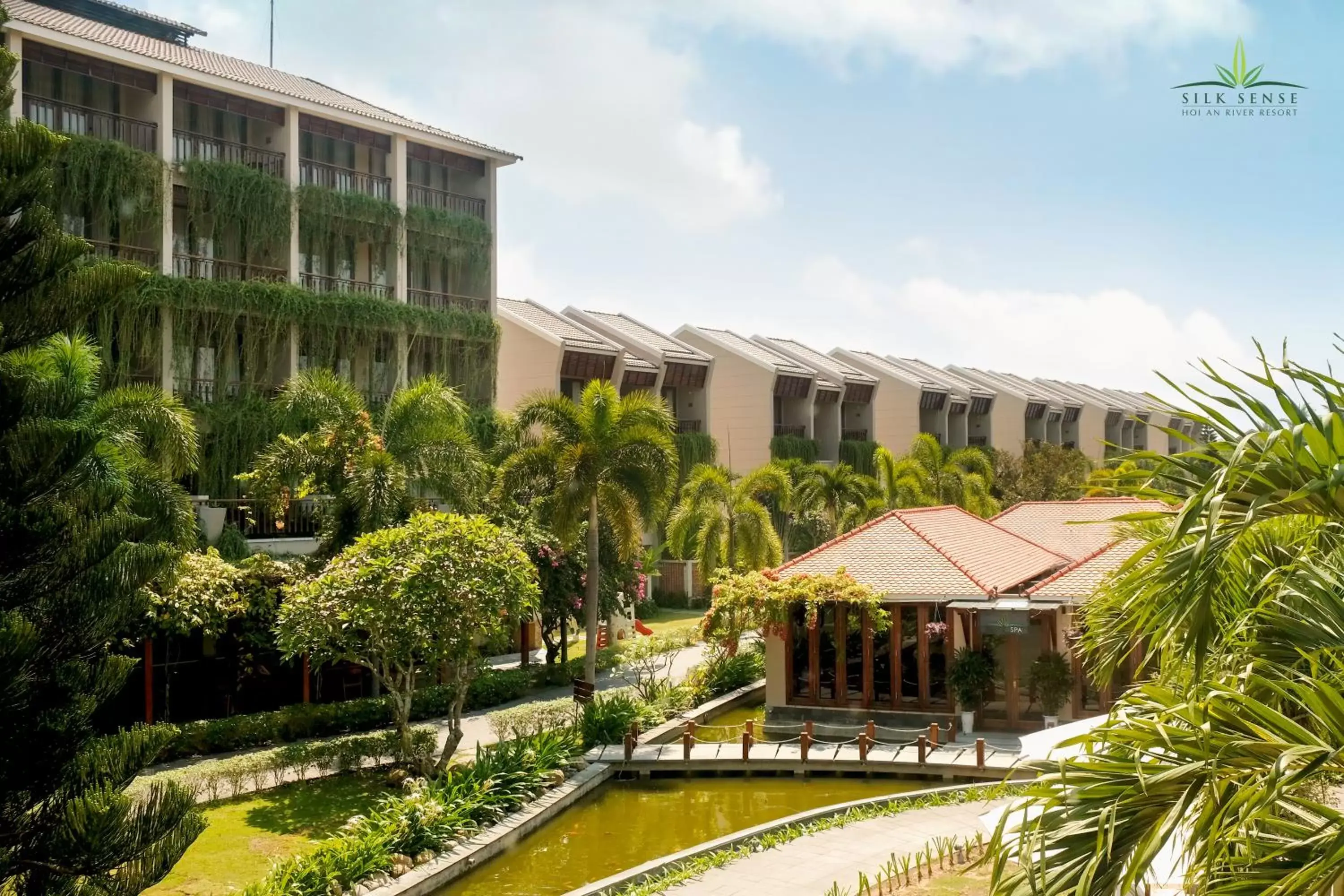 Garden view, Property Building in Silk Sense Hoi An River Resort