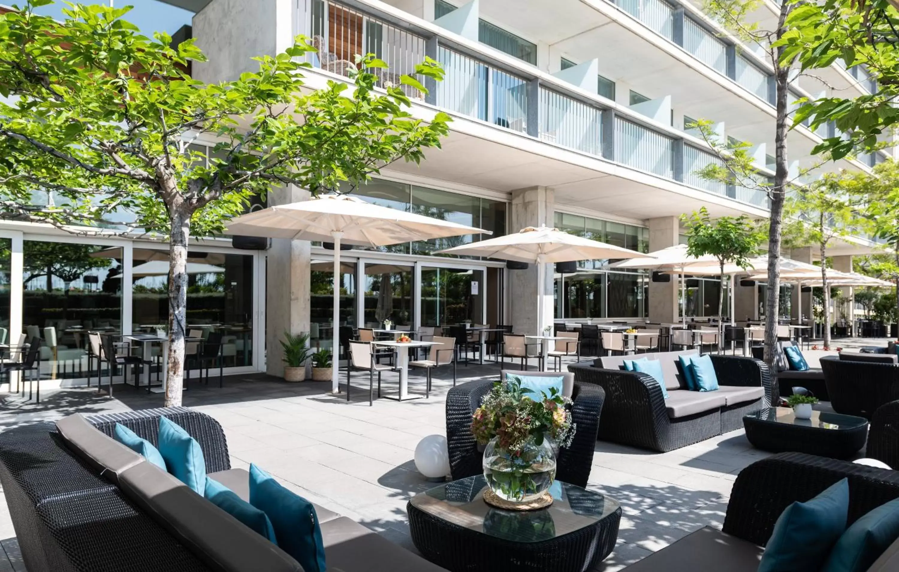 Garden view in Atenea Port Barcelona Mataró Garden view in Atenea Port Barcelona Mataró