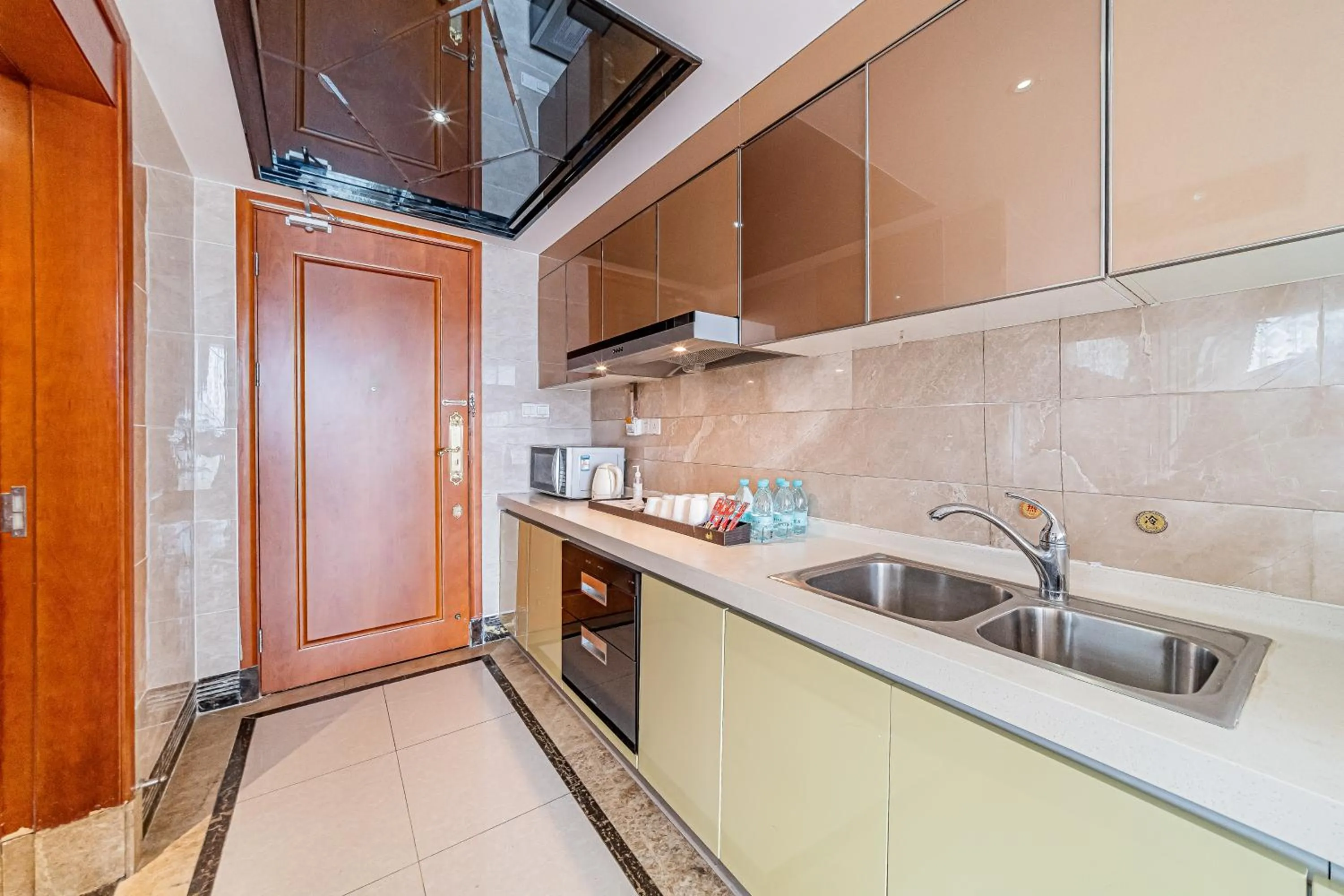 Kitchen or kitchenette in South & North International Apartment Beijing Road