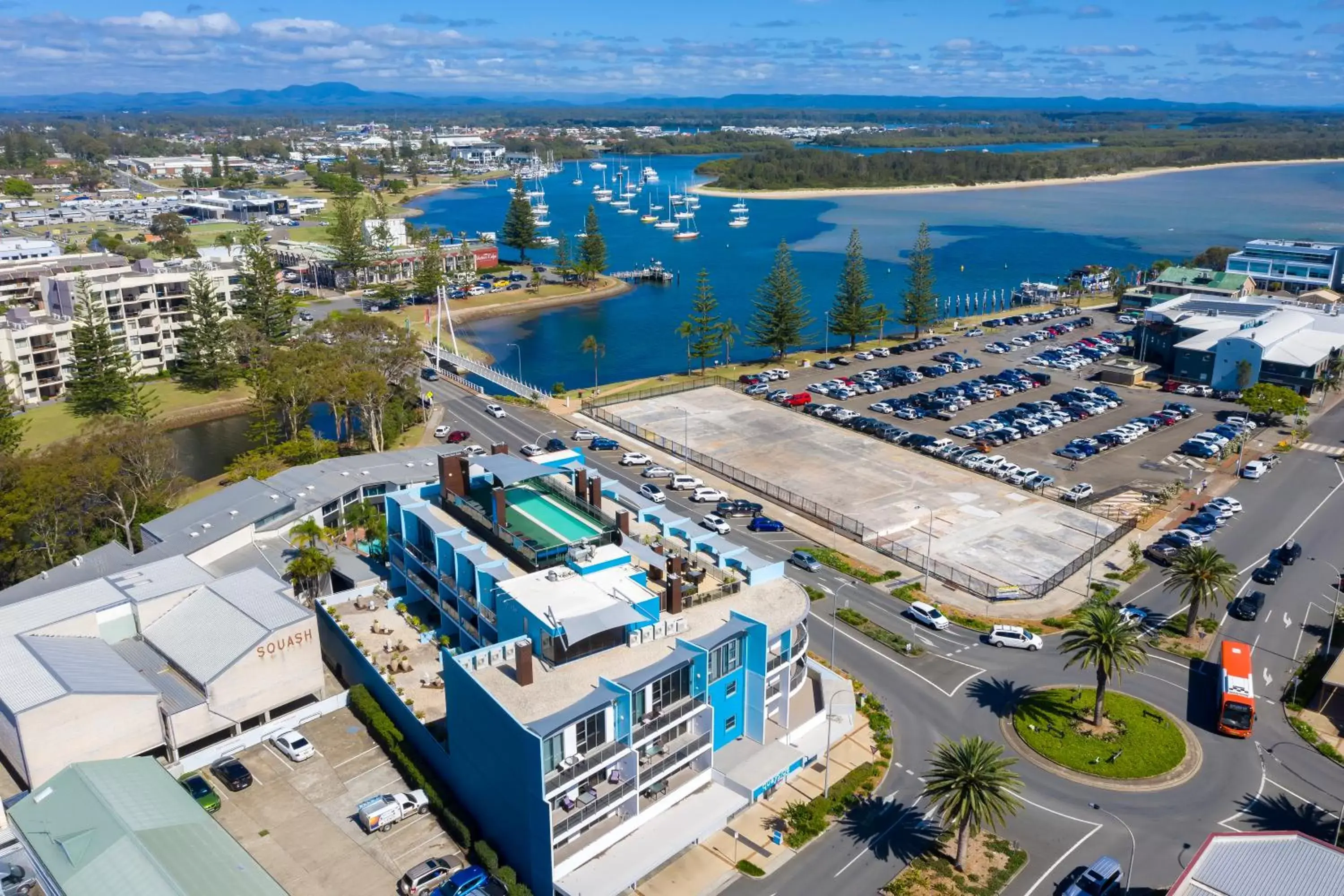 Patio, Bird's-eye View in Mantra Quayside Port Macquarie