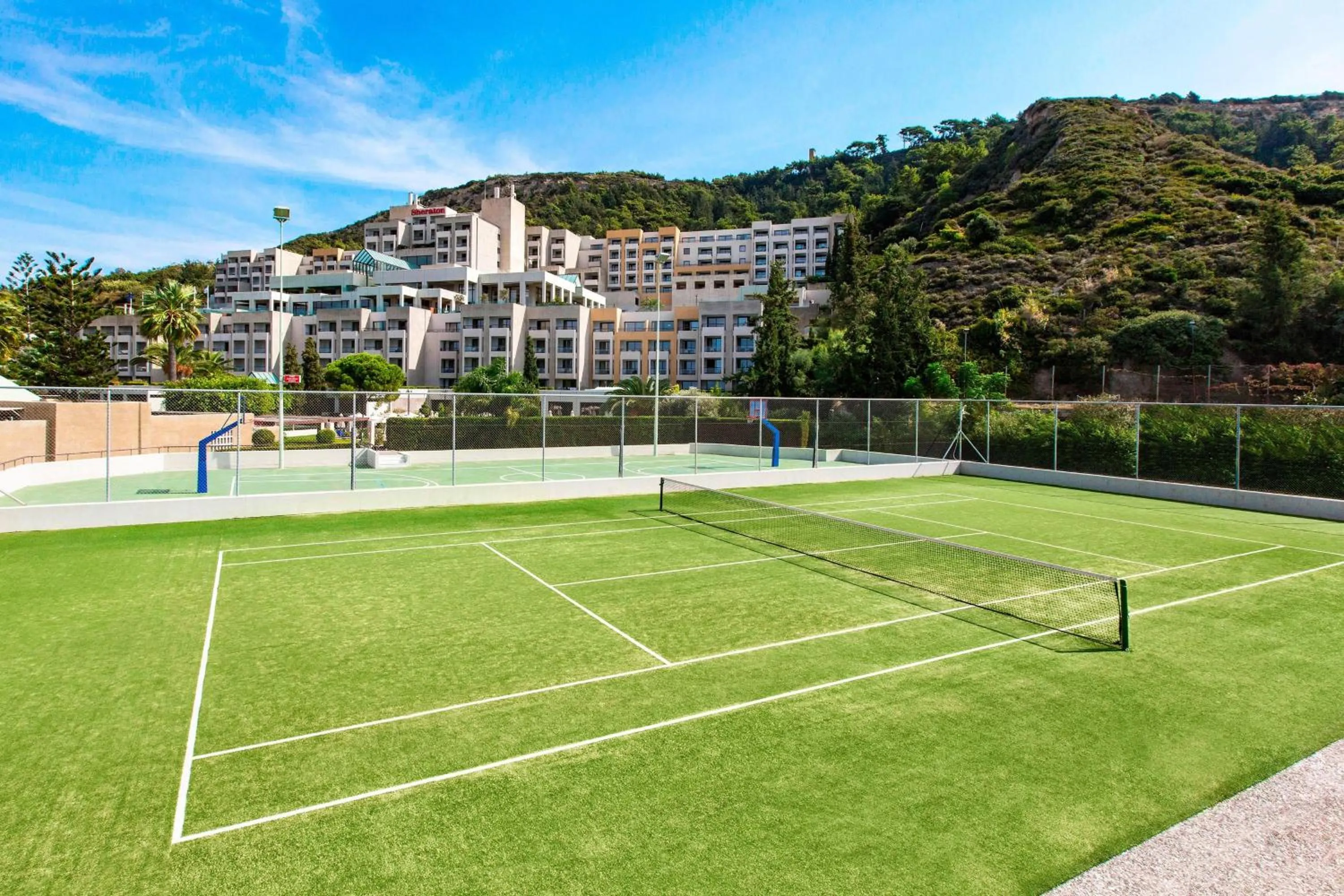 Tennis court in Sheraton Rhodes Resort