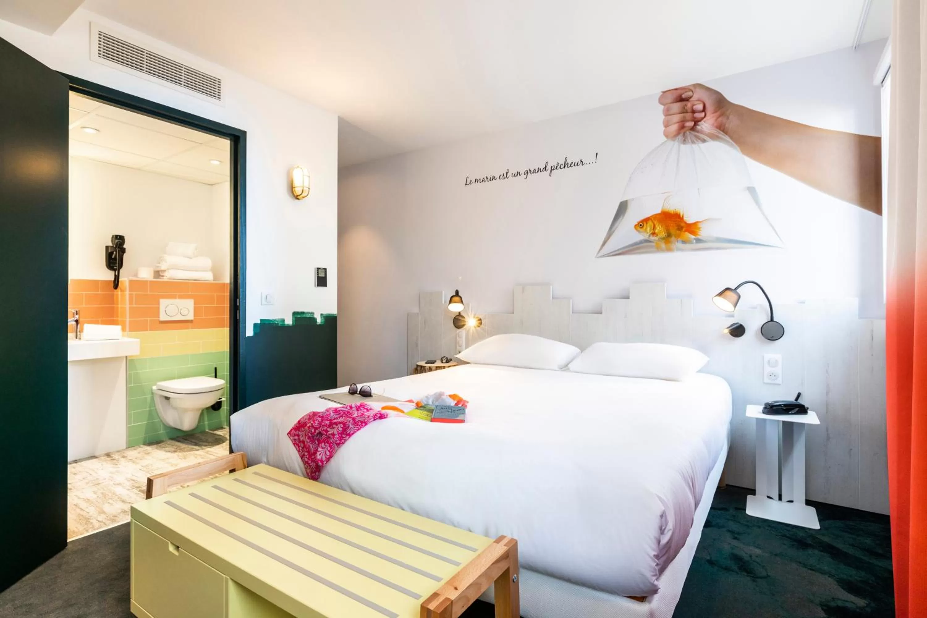 Bed in ibis Styles Thonon-les-Bains