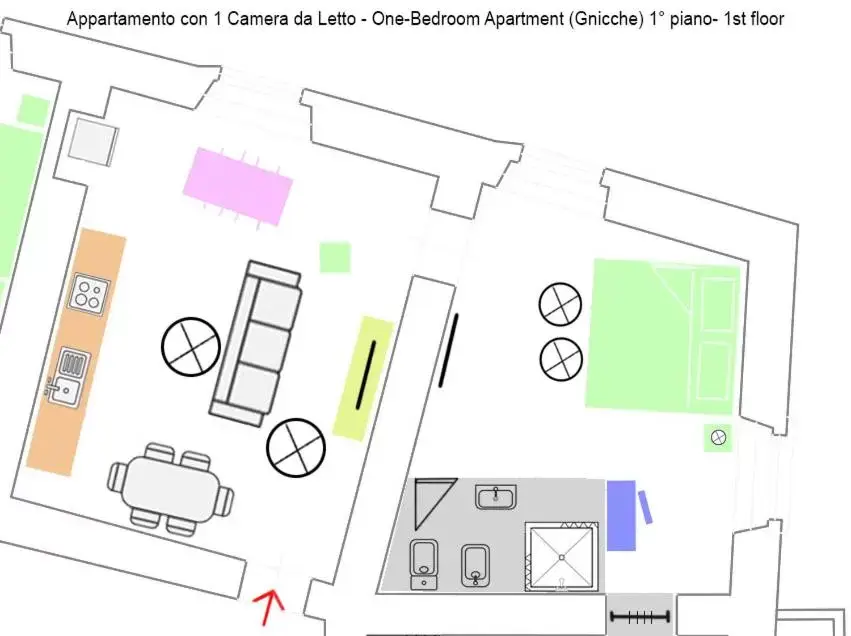 Floor Plan in B&B 52cento